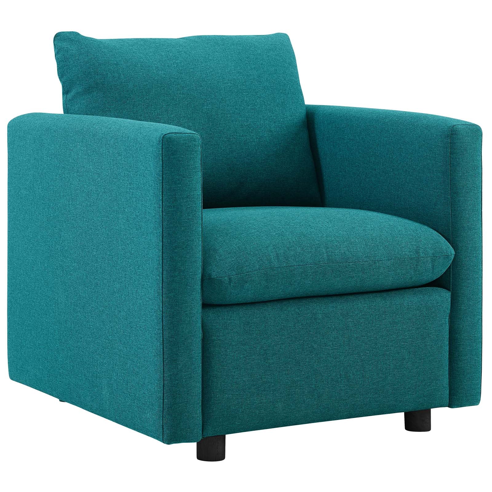 Modway Chairs - Activate Upholstered Fabric Armchair Teal
