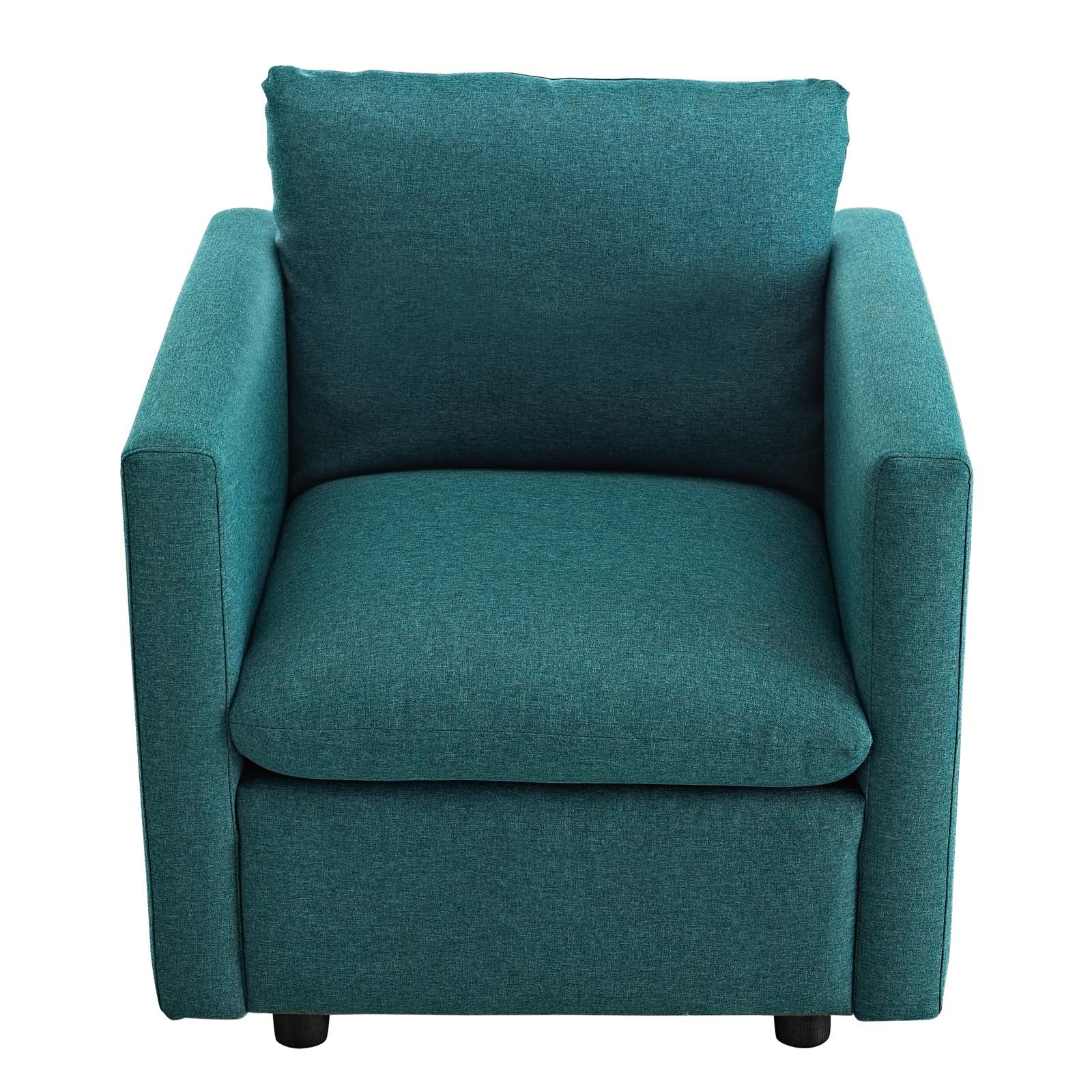 Modway Chairs - Activate Upholstered Fabric Armchair Teal