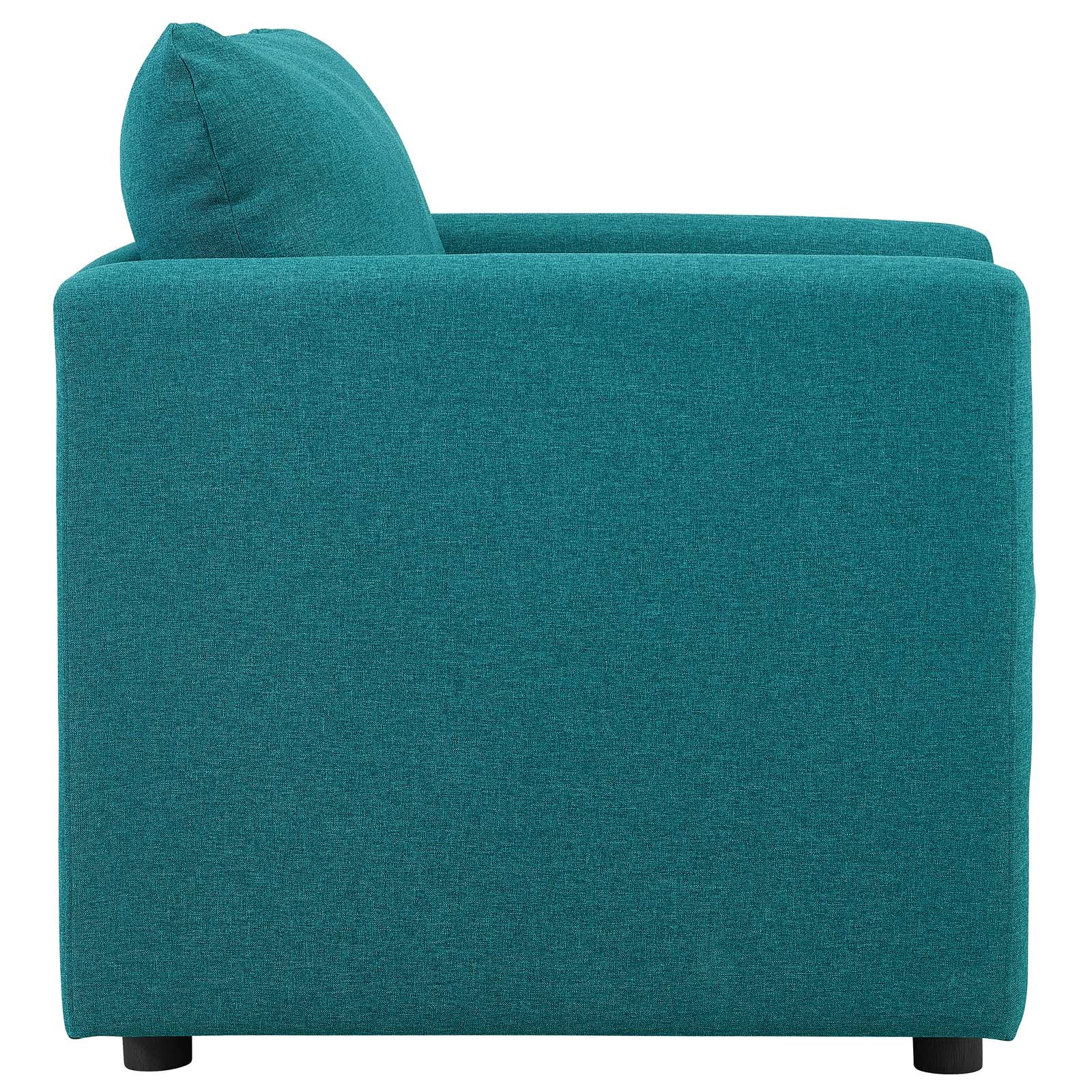 Modway Chairs - Activate Upholstered Fabric Armchair Teal
