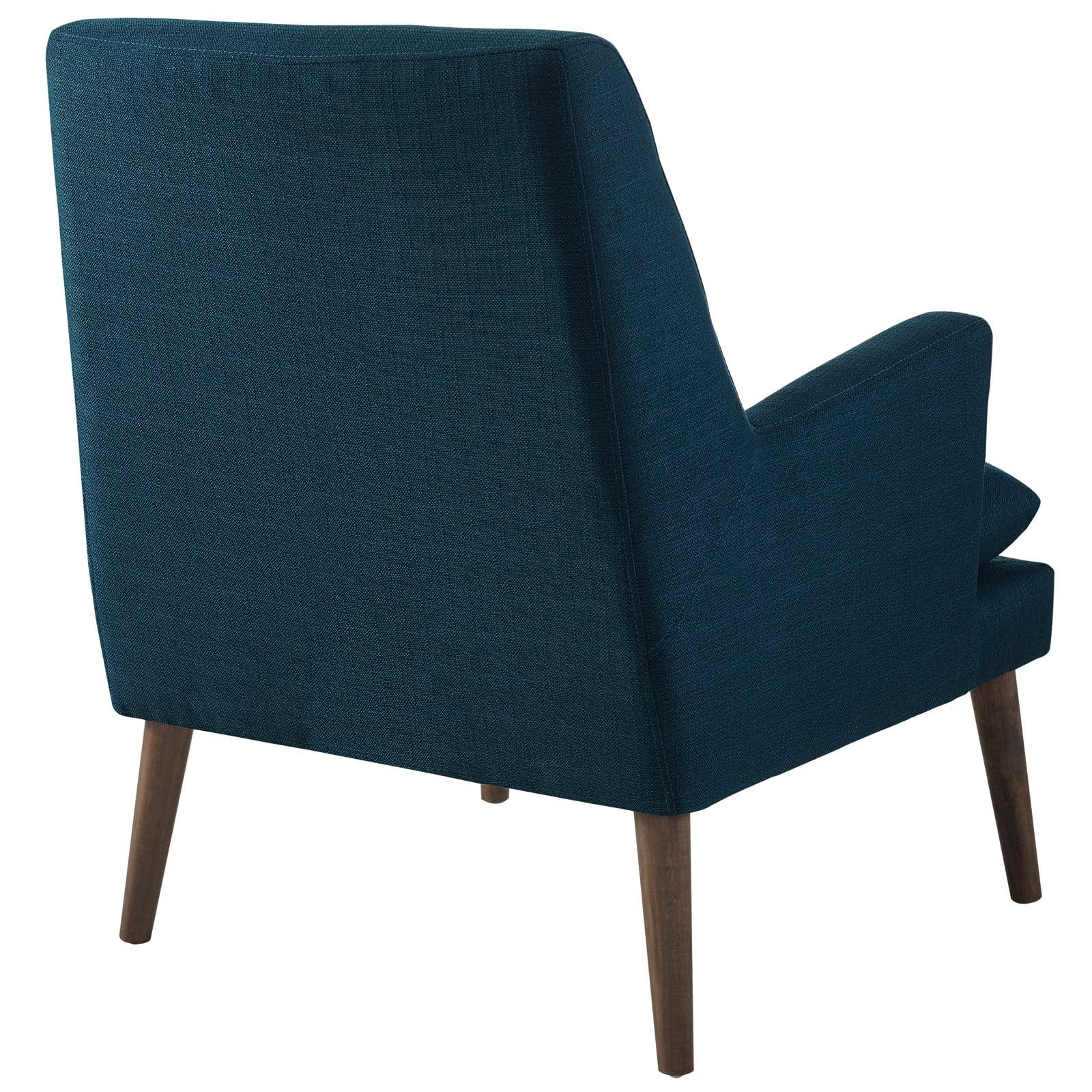 Modway Accent Chairs - Leisure Upholstered Lounge Chair Azure
