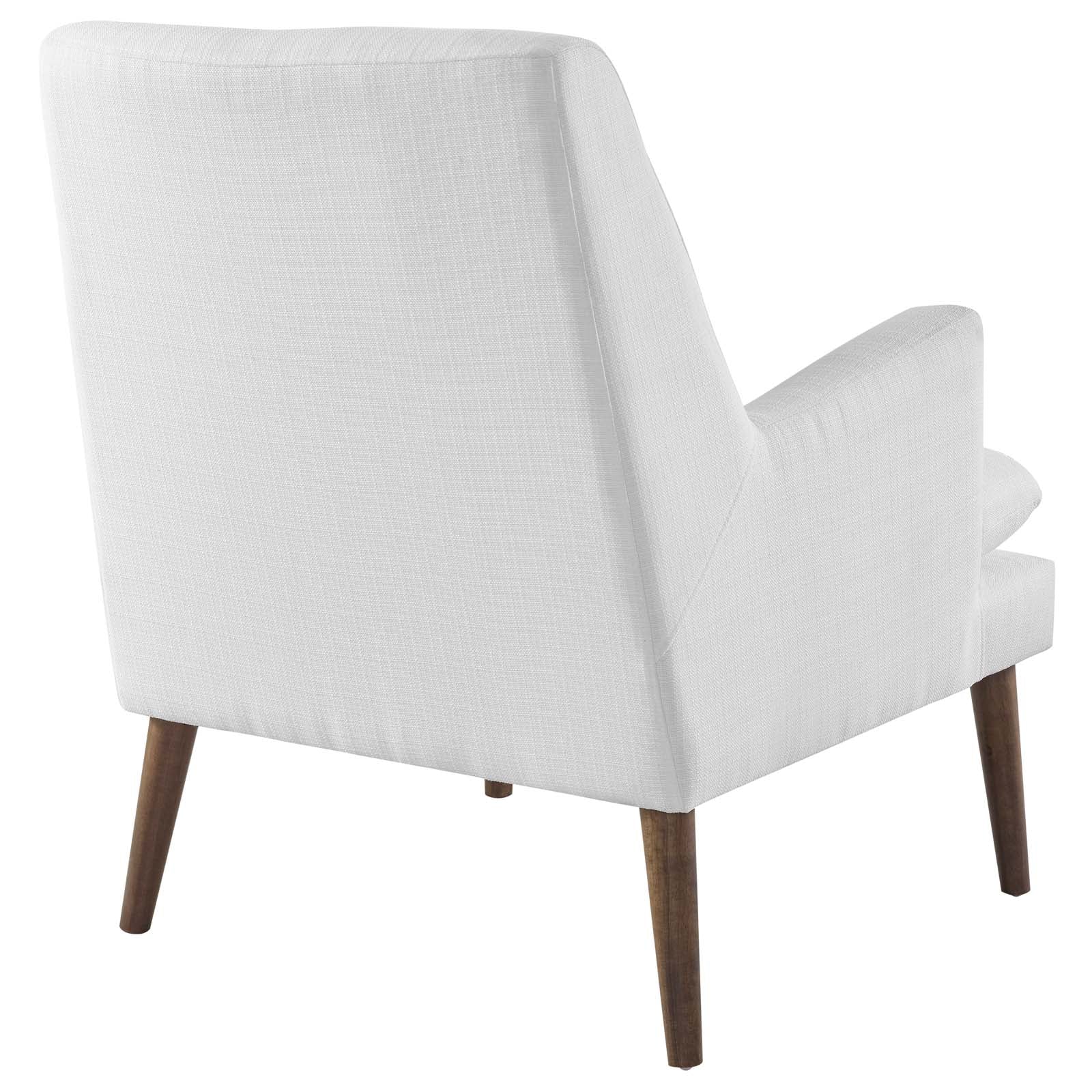 Modway Accent Chairs - Leisure Upholstered Lounge Chair White