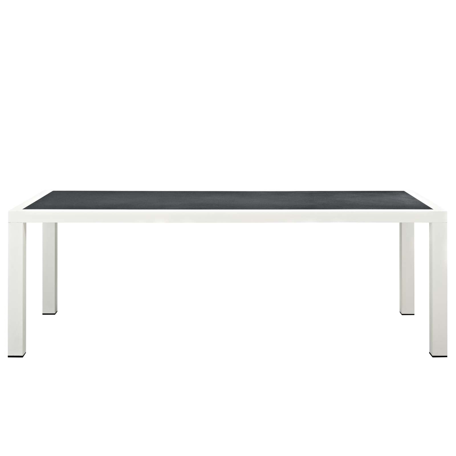 Modway Outdoor Dining Tables - Stance 90.5" Outdoor Dining Table White & Gray