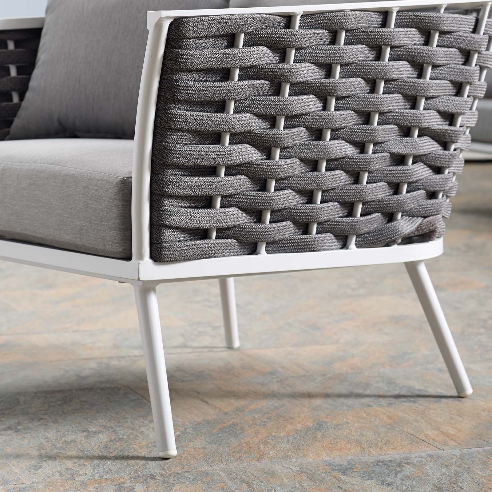 Stance Outdoor Armchair White & Gray