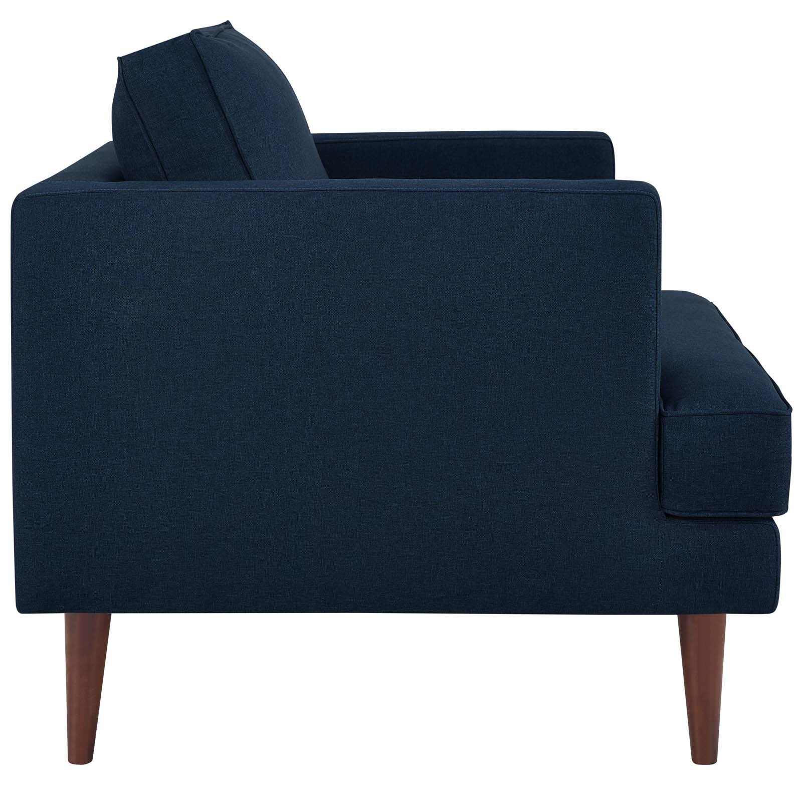 Modway Accent Chairs - Agile Upholstered Fabric Armchair Blue