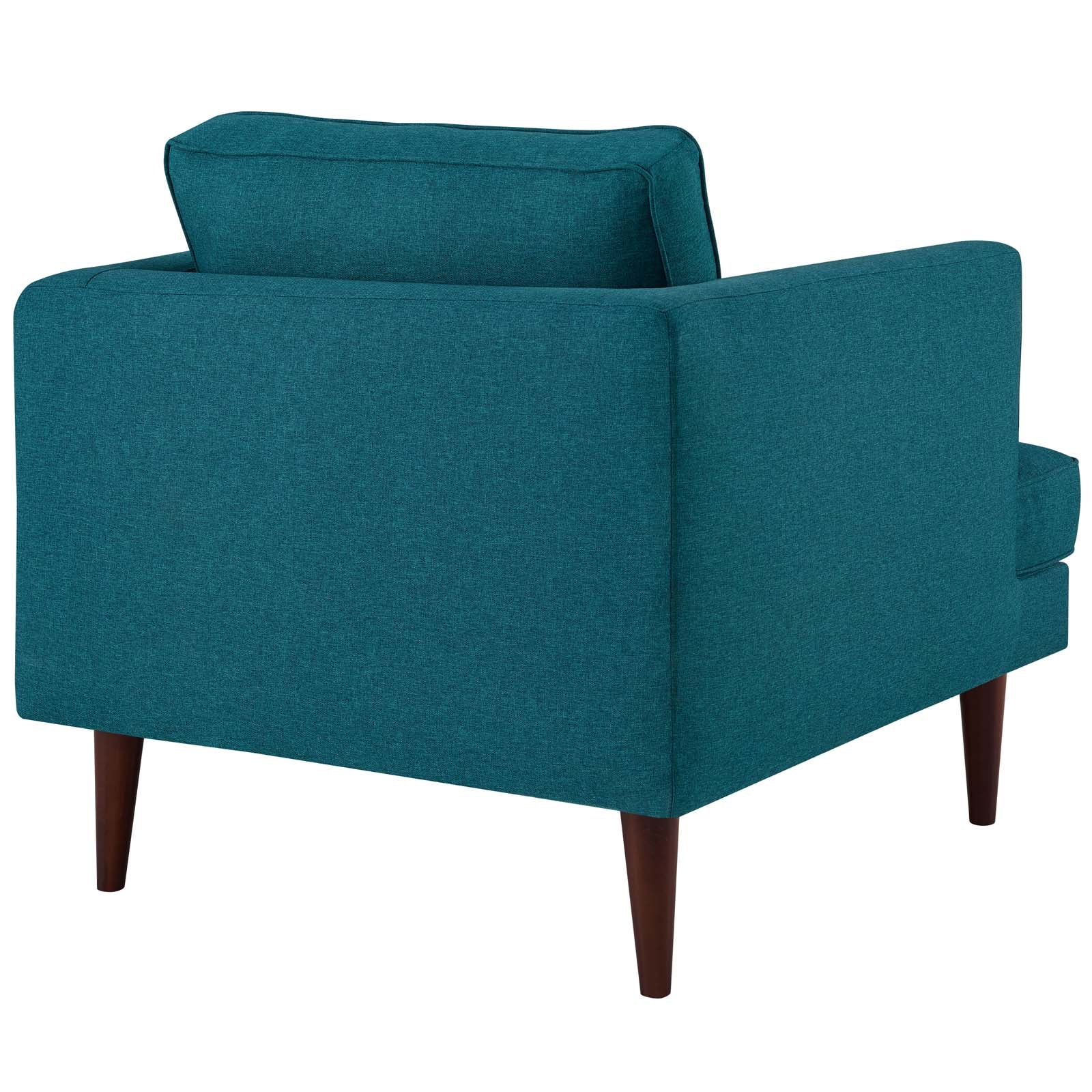 Modway Accent Chairs - Agile Upholstered Fabric Armchair Teal