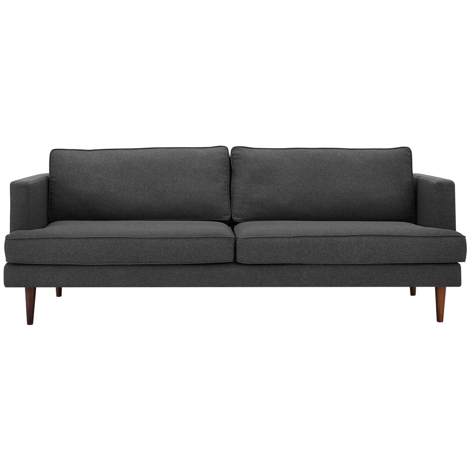 Modway Sofas & Couches - Agile Upholstered Fabric Sofa Gray
