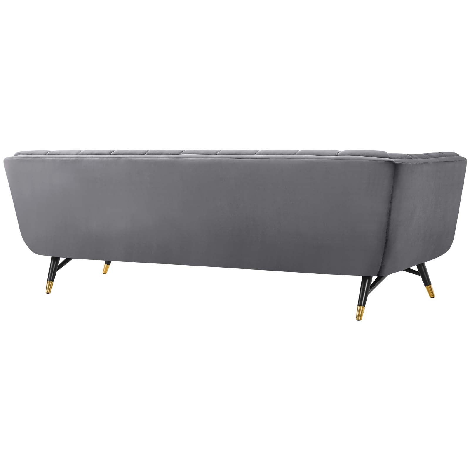 Modway Sofas & Couches - Adept Performance Velvet Sofa Gray