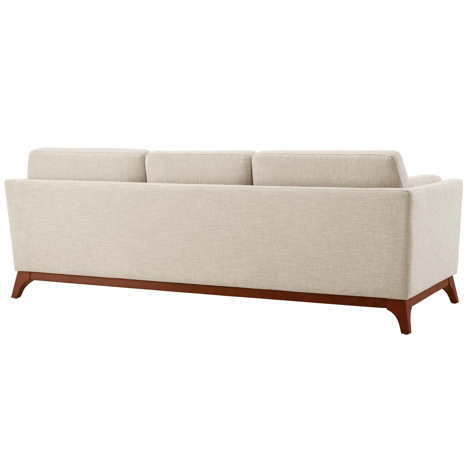 Modway Sofas & Couches - Chance Upholstered Fabric Sofa Beige