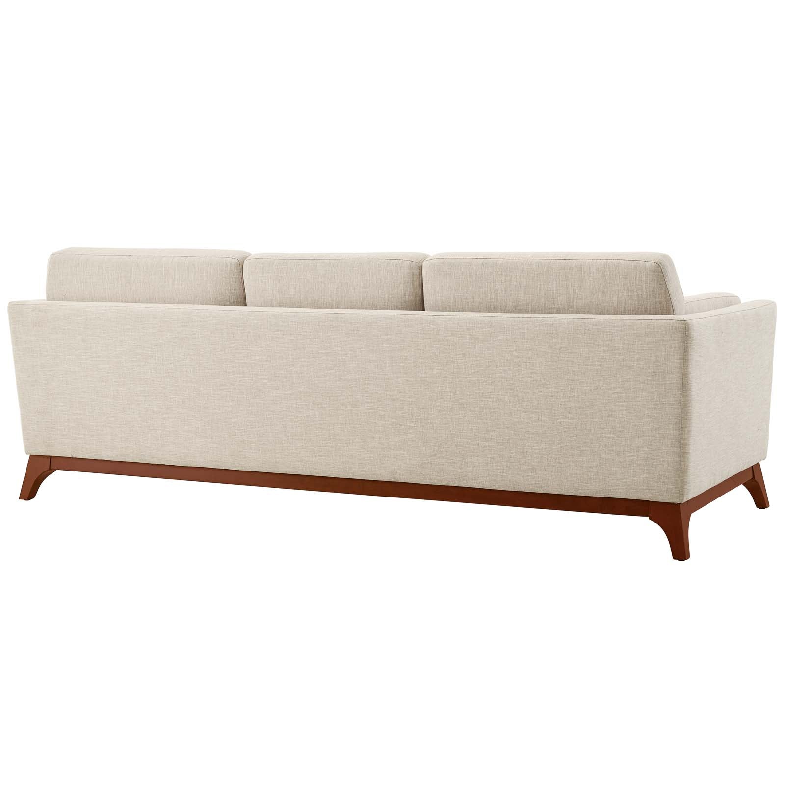 Modway Sofas & Couches - Chance Upholstered Fabric Sofa Beige