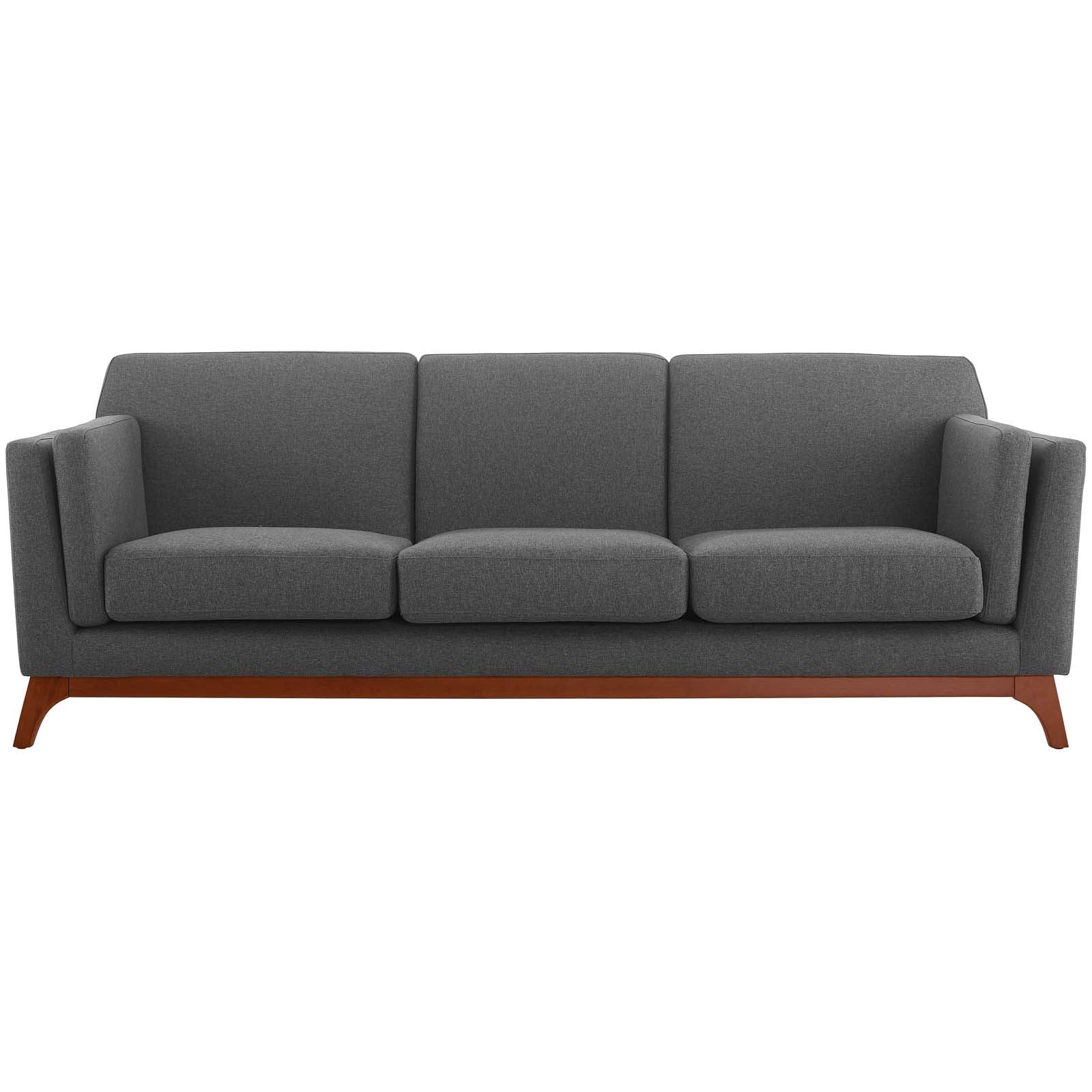 Modway Sofas & Couches - Chance Upholstered Fabric Sofa Gray