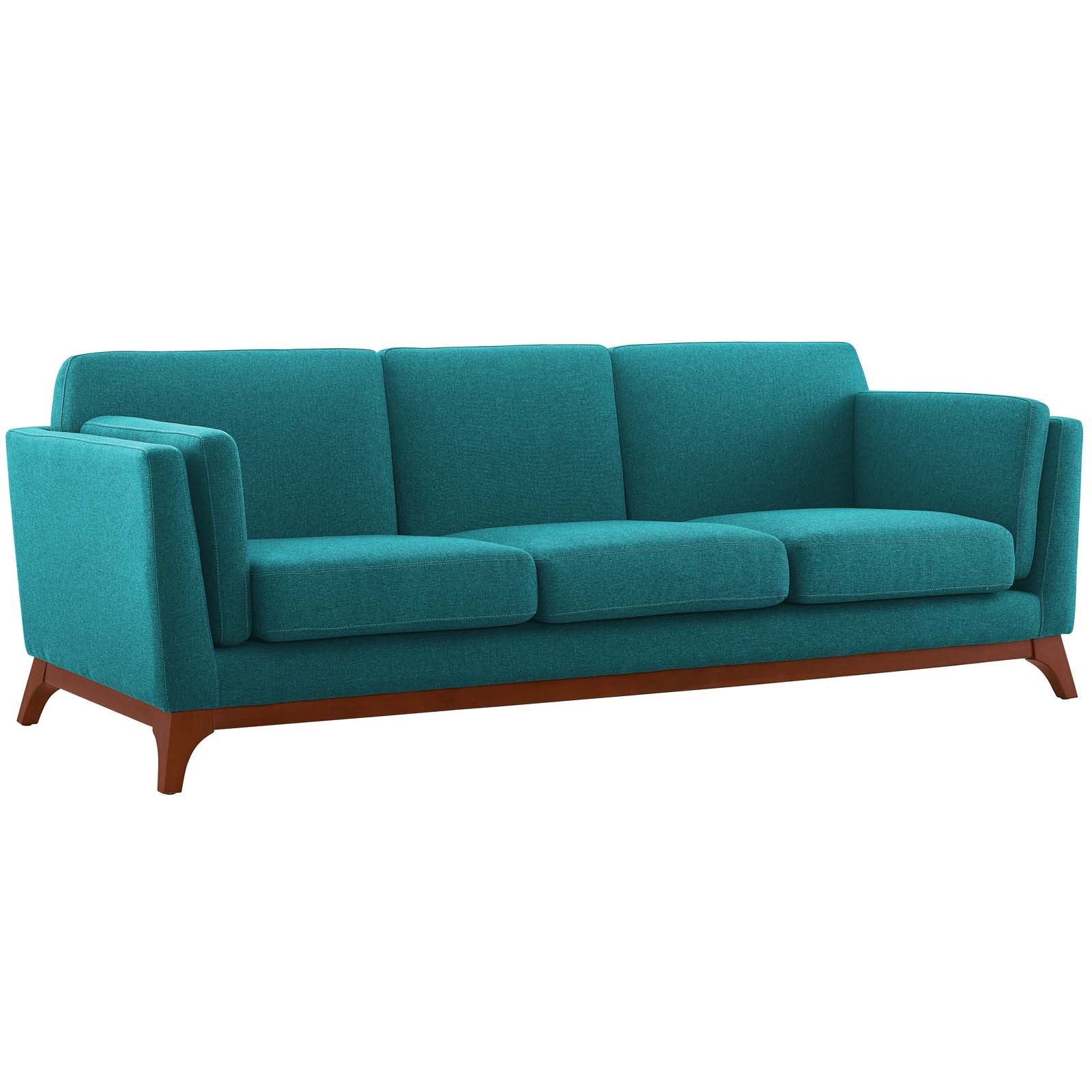 Modway Sofas & Couches - Chance Upholstered Fabric Sofa Teal