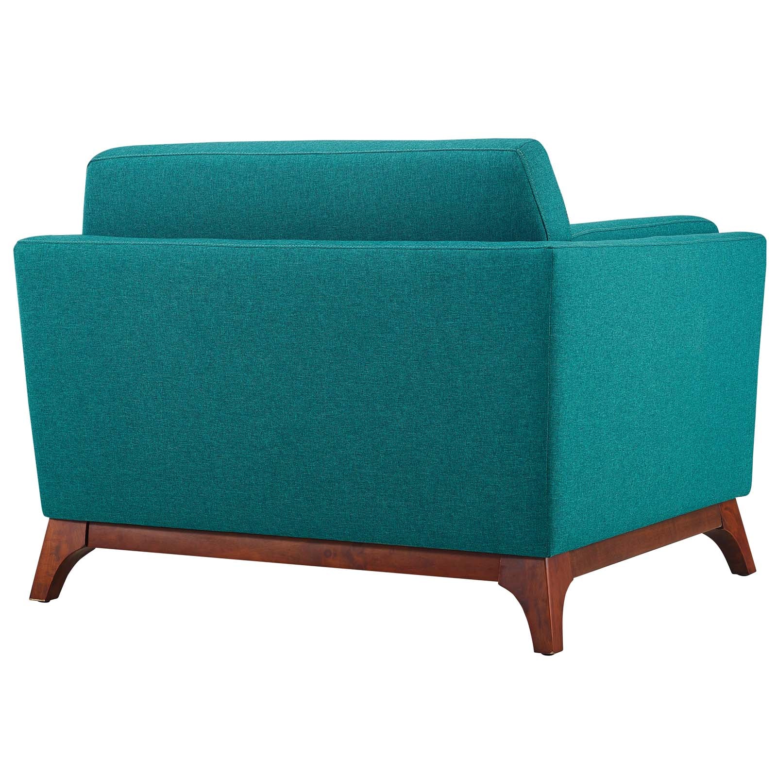 Modway Accent Chairs - Chance Upholstered Fabric Armchair Teal