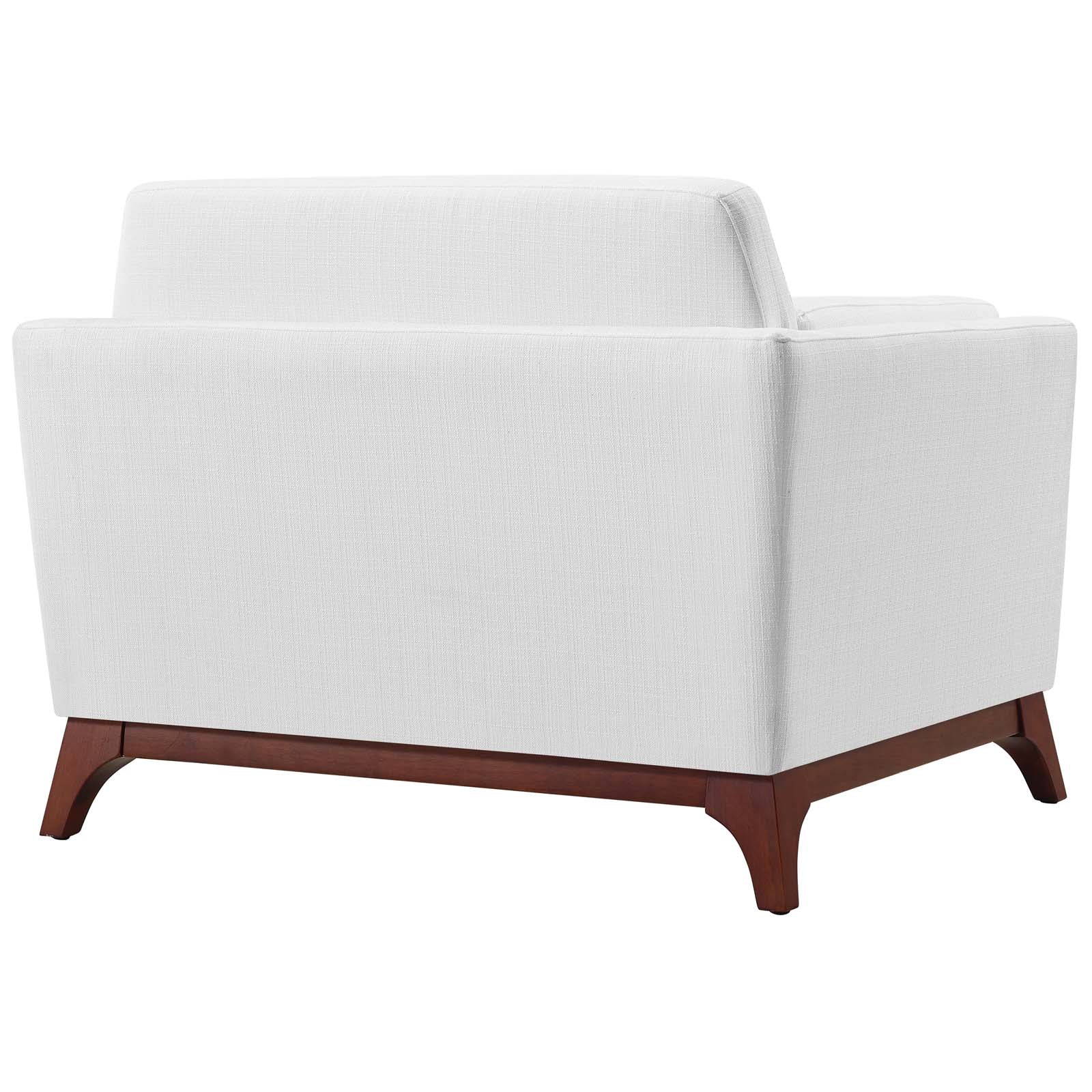 Modway Accent Chairs - Chance Upholstered Fabric Armchair White