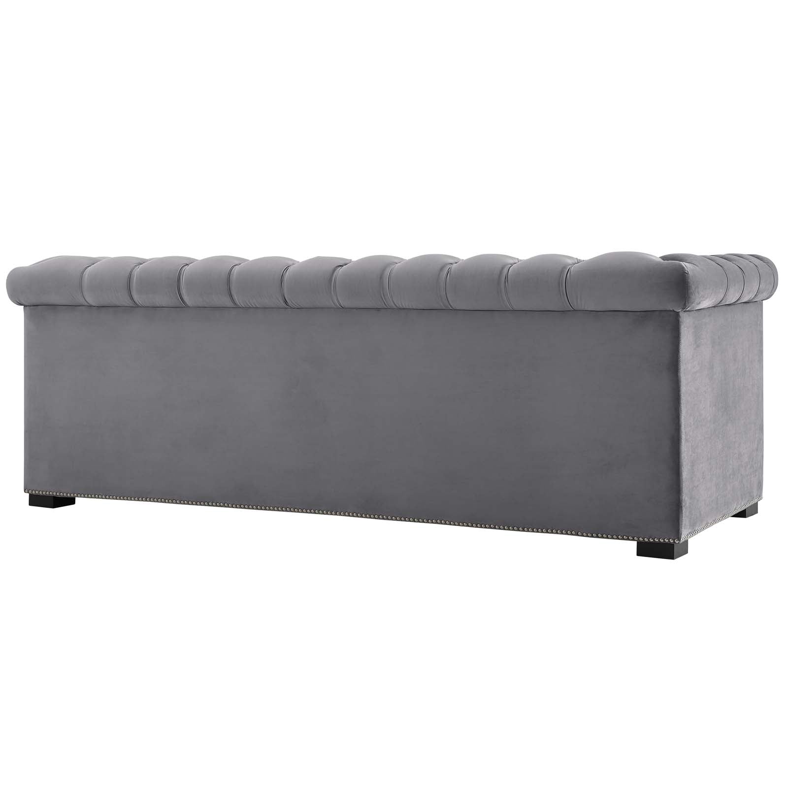 Modway Sofas & Couches - Heritage Performance Velvet Sofa Gray