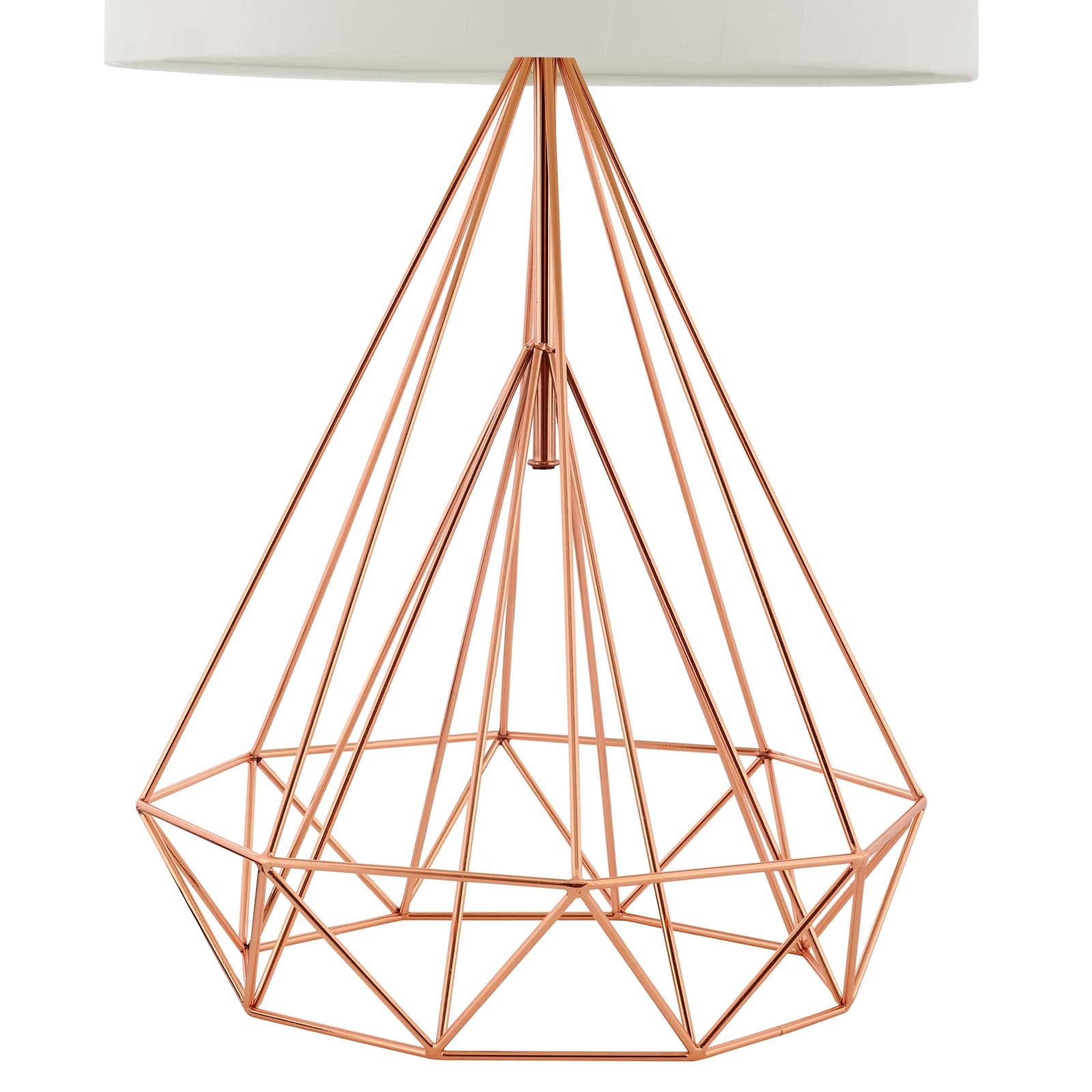 Modway Table Lamps - Precious Table Lamp Rose Gold