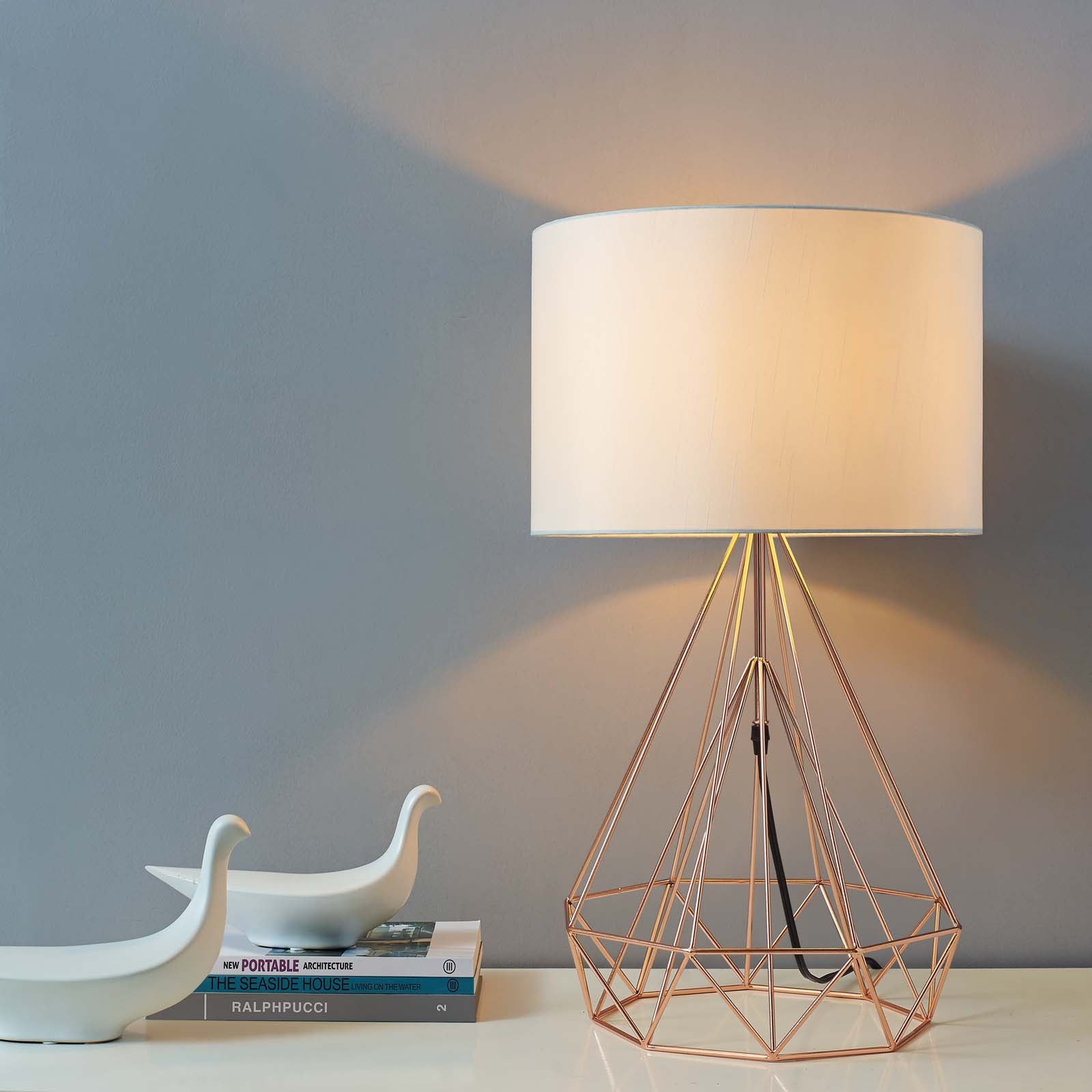 Modway Table Lamps - Precious Table Lamp Rose Gold