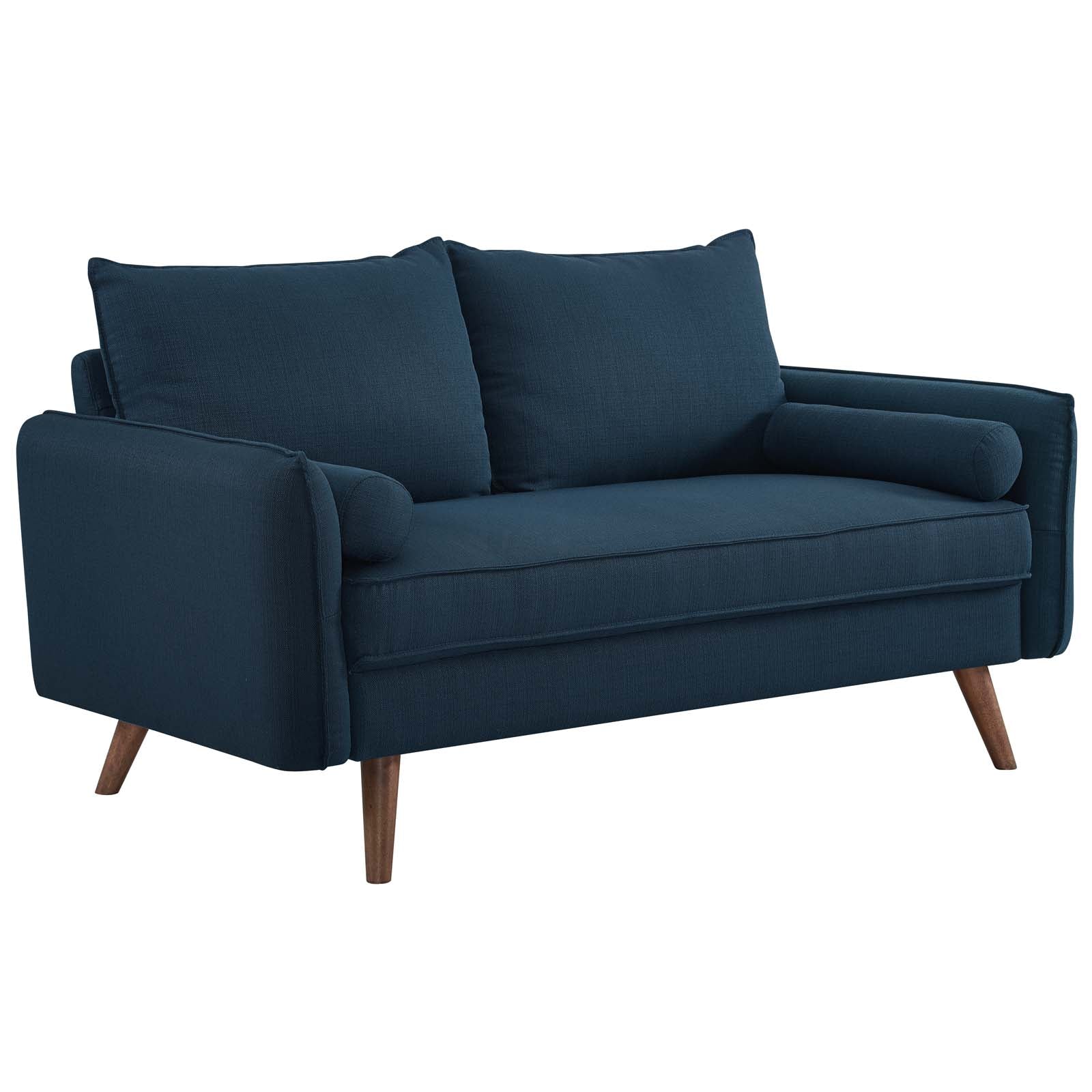 Modway Loveseats - Revive Upholstered Fabric Loveseat Azure