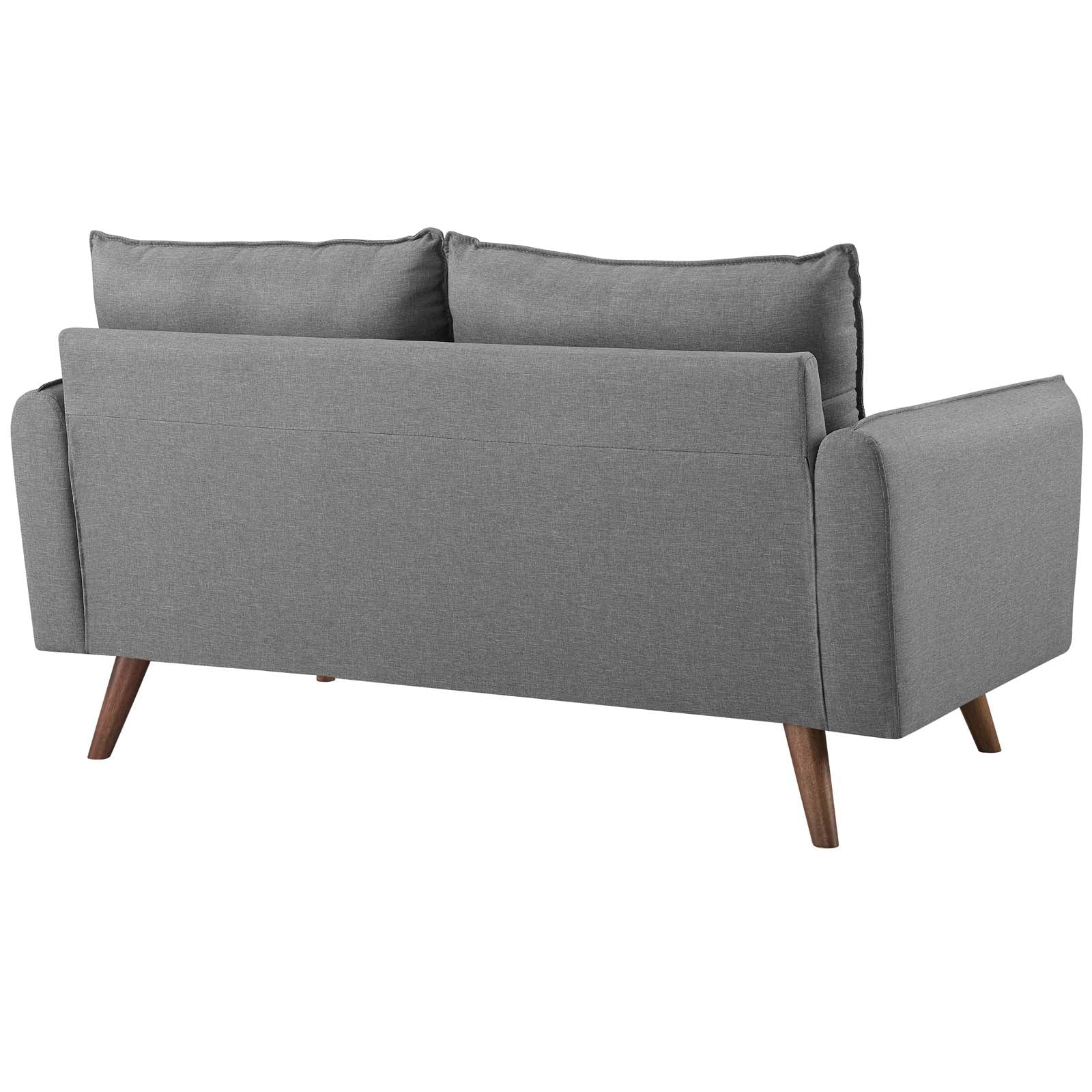 Modway Loveseats - Revive Upholstered Fabric Loveseat Light Gray