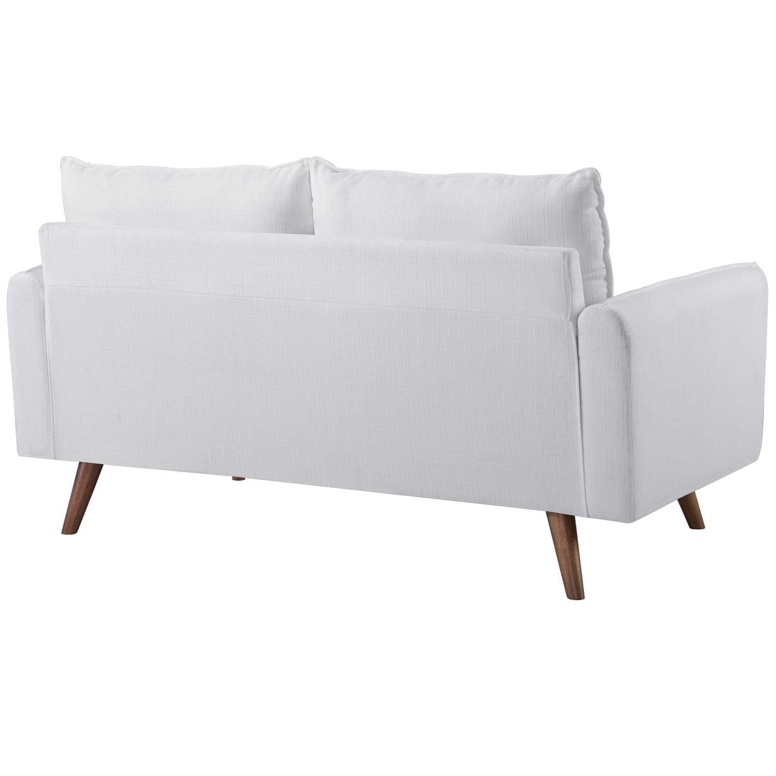 Modway Loveseats - Revive Upholstered Fabric Loveseat White