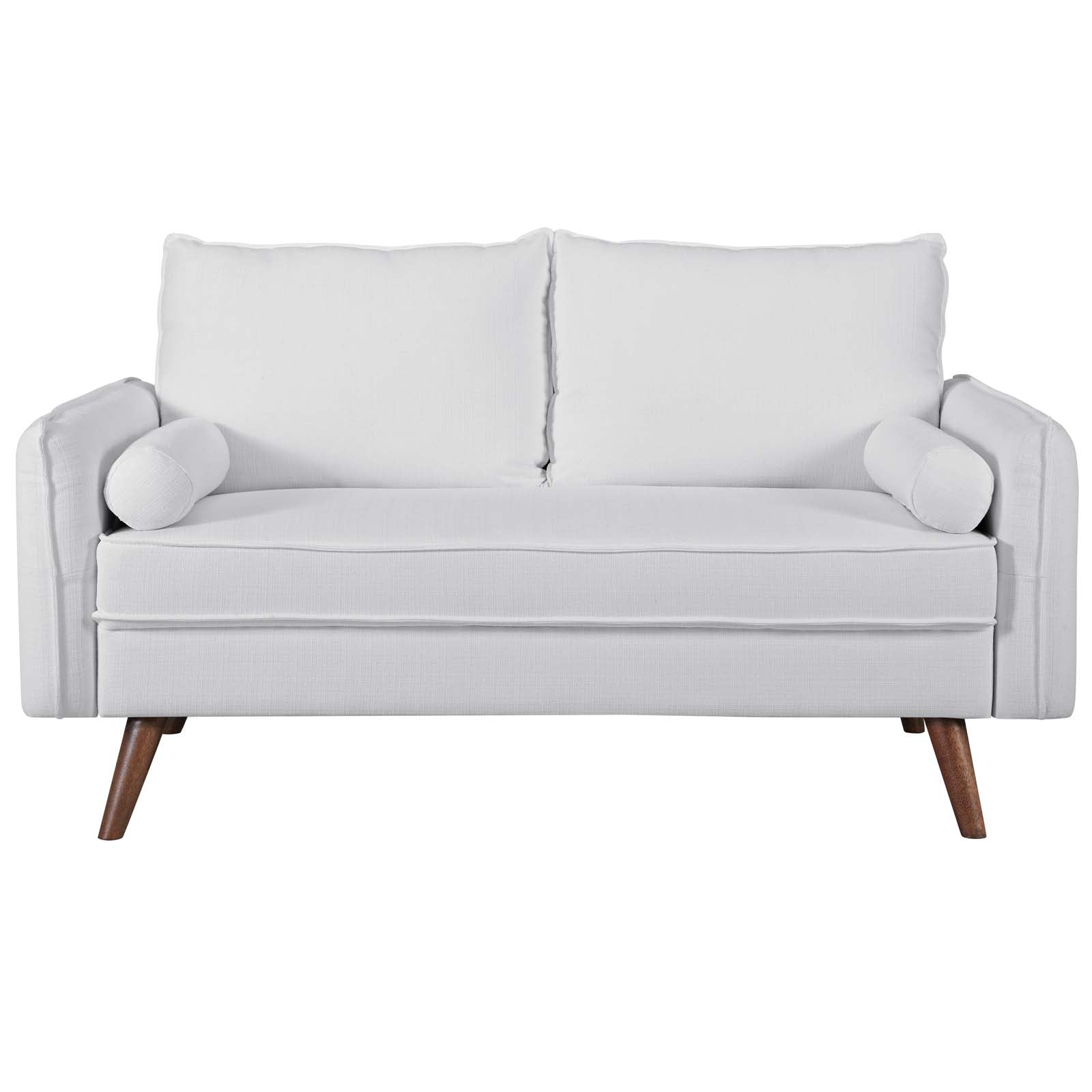 Modway Loveseats - Revive Upholstered Fabric Loveseat White