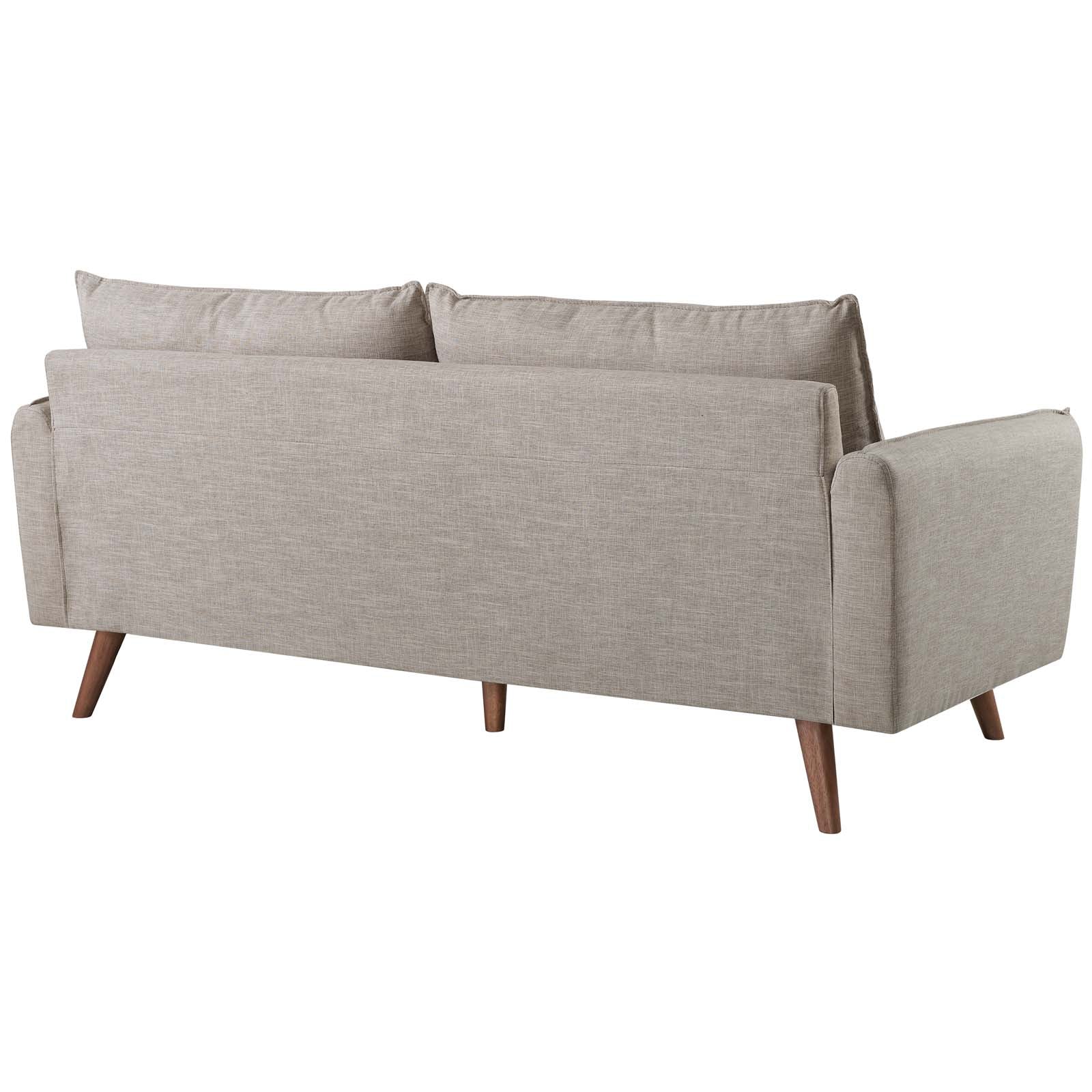 Modway Sofas & Couches - Revive Upholstered Fabric Sofa Beige