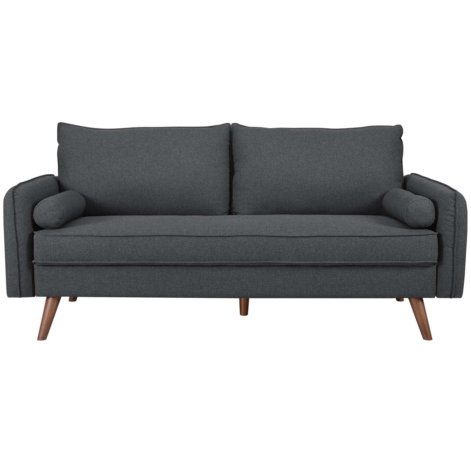 Modway Sofas & Couches - Revive Upholstered Fabric Sofa Gray