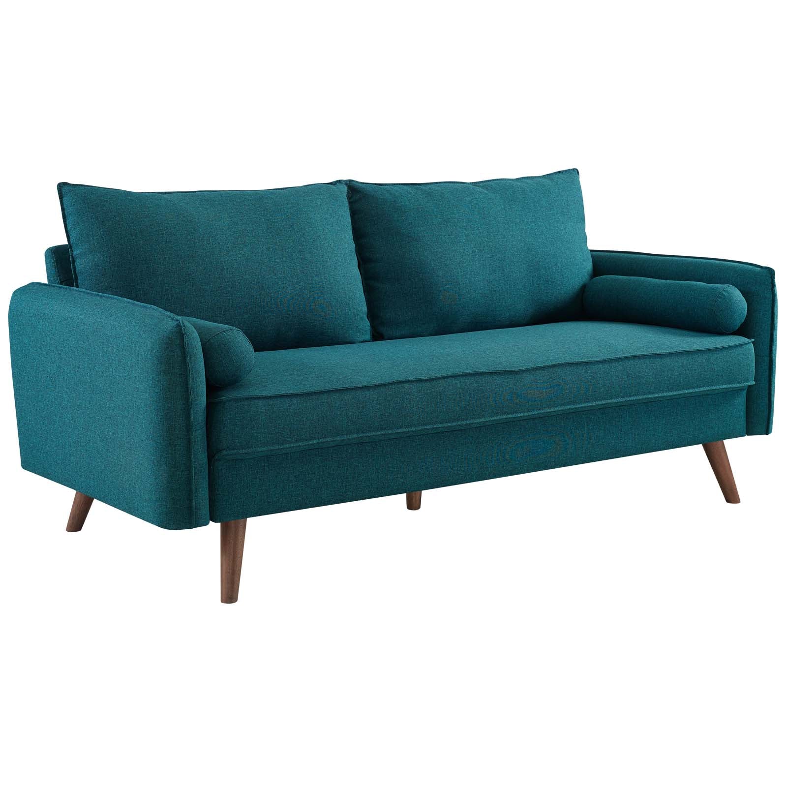 Modway Sofas & Couches - Revive Upholstered Fabric Sofa Teal