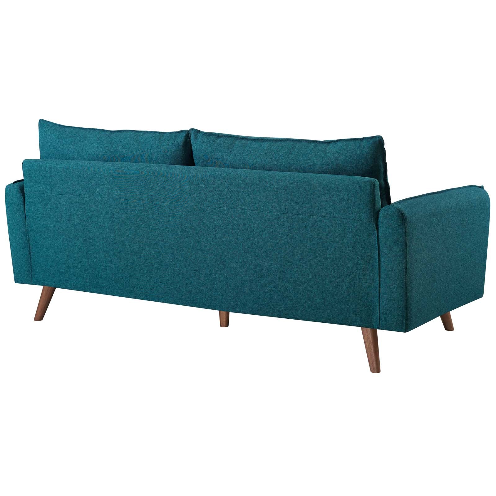 Modway Sofas & Couches - Revive Upholstered Fabric Sofa Teal