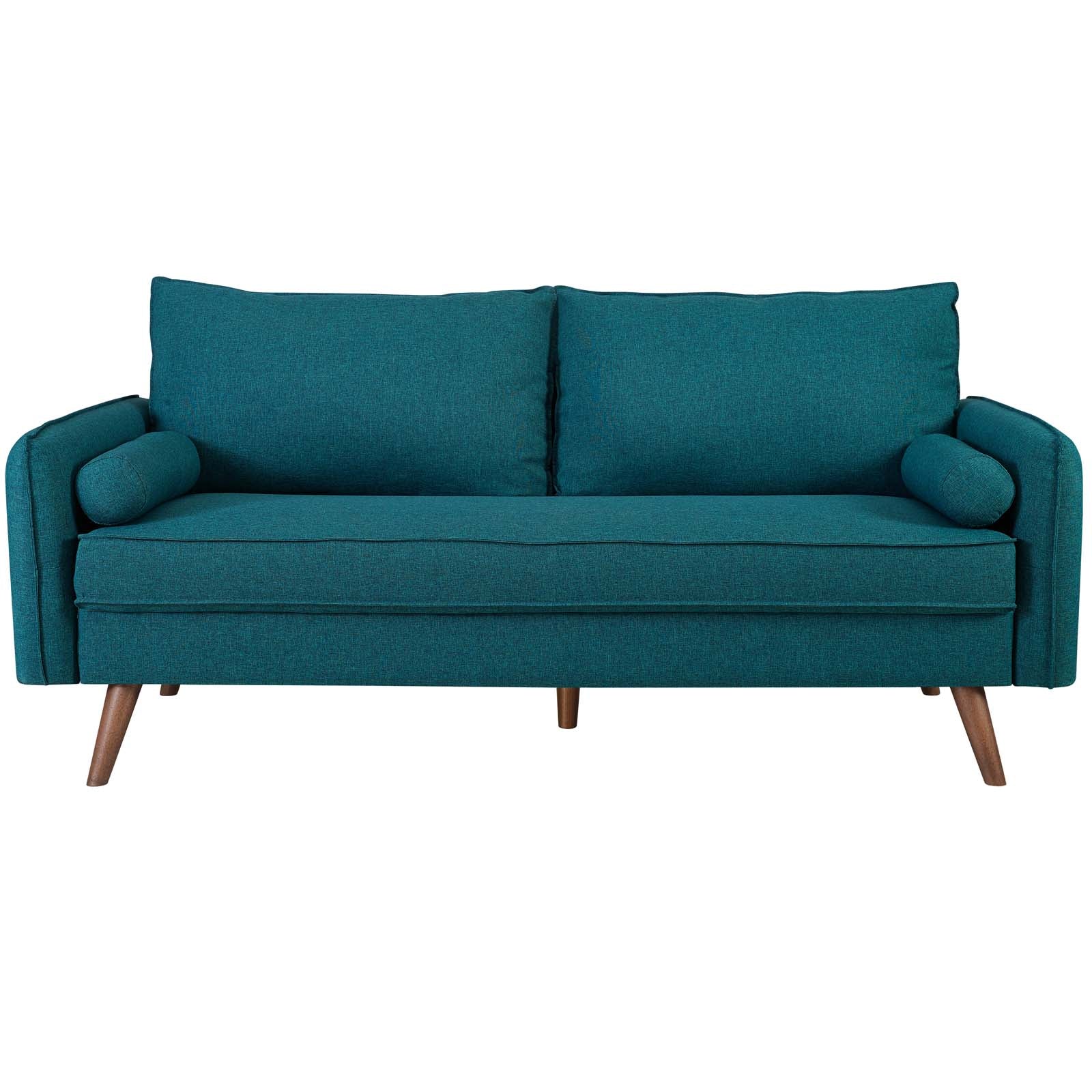 Modway Sofas & Couches - Revive Upholstered Fabric Sofa Teal