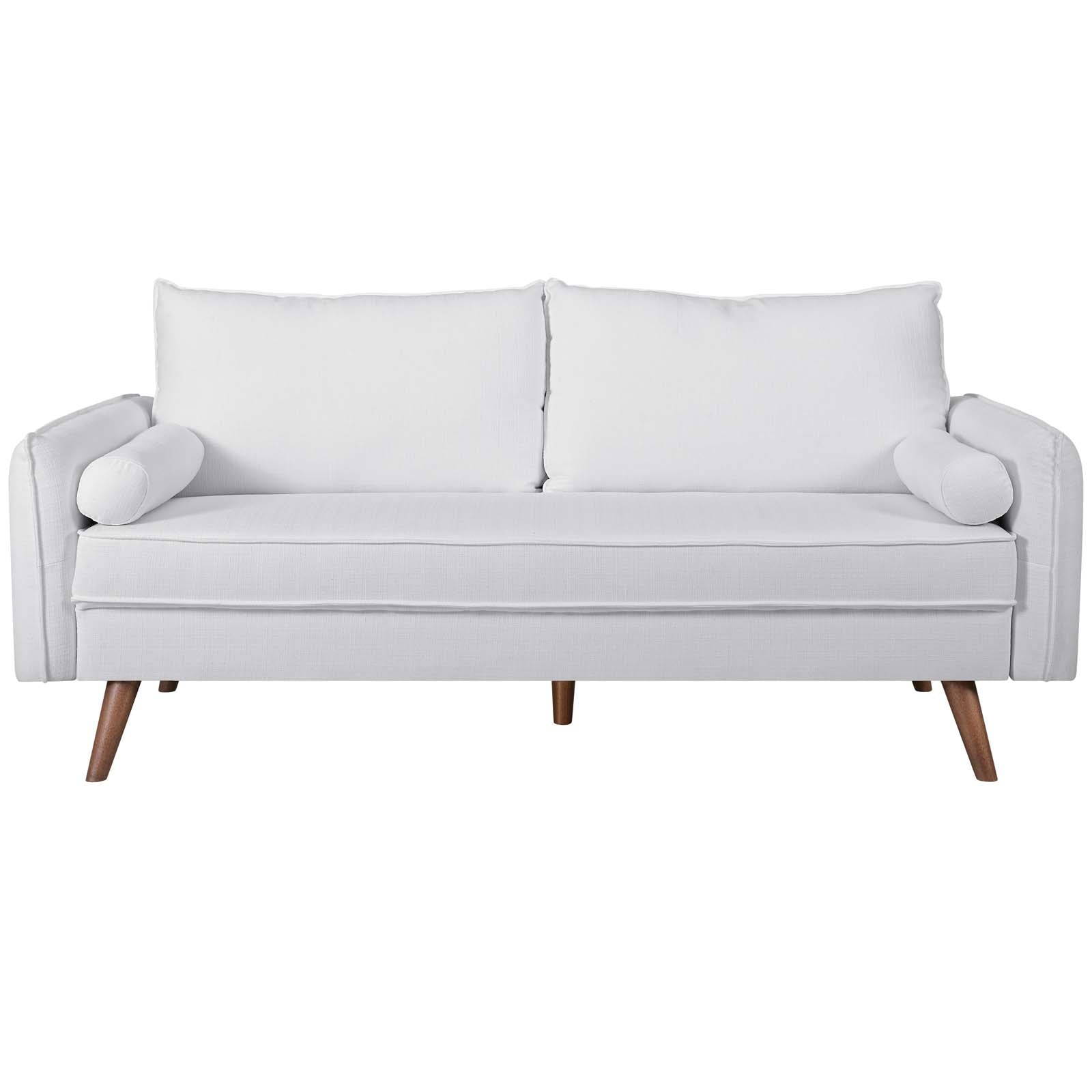 Modway Sofas & Couches - Revive Upholstered Fabric Sofa White