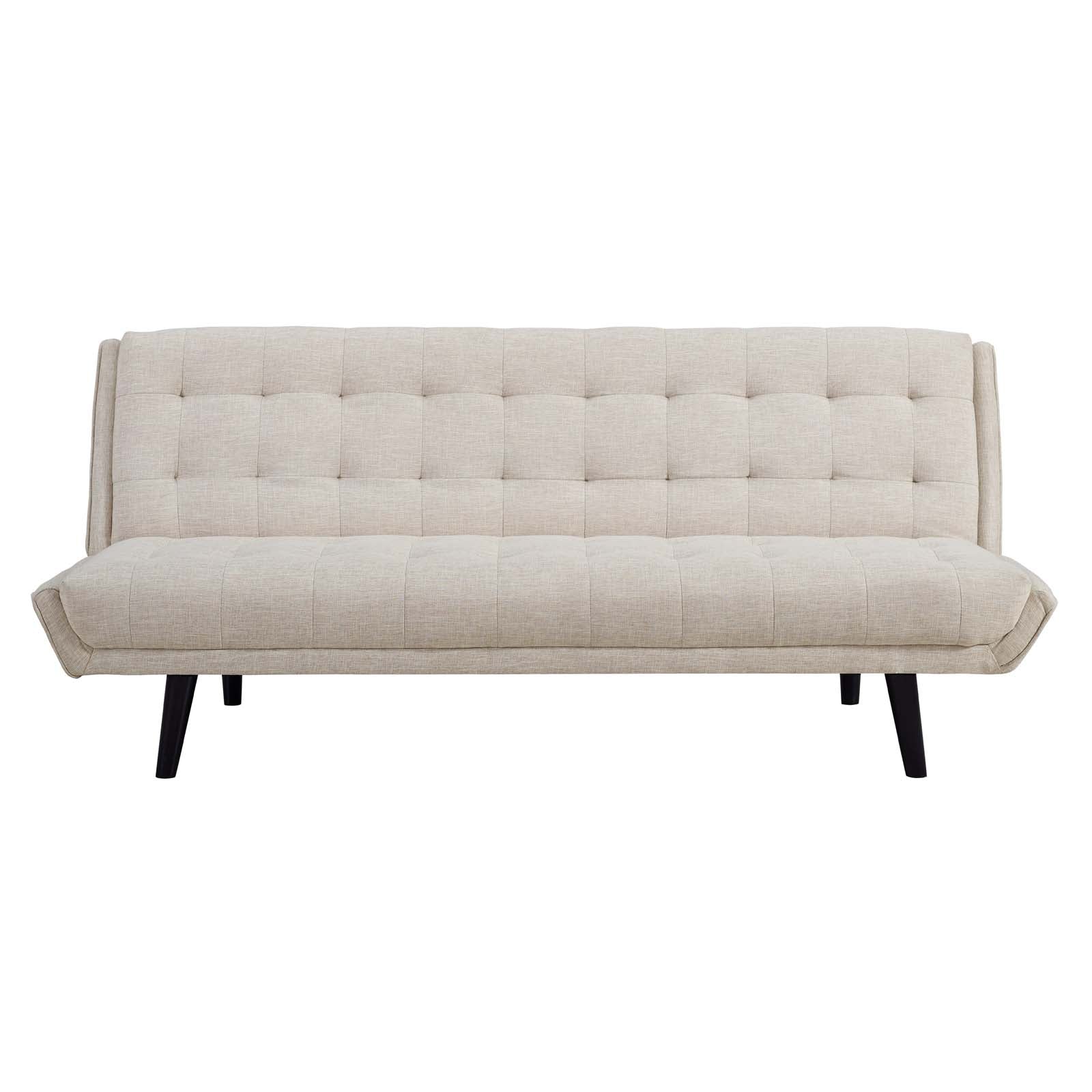 Modway Sofas & Couches - Glance Tufted Convertible Fabric Sofa Bed Beige