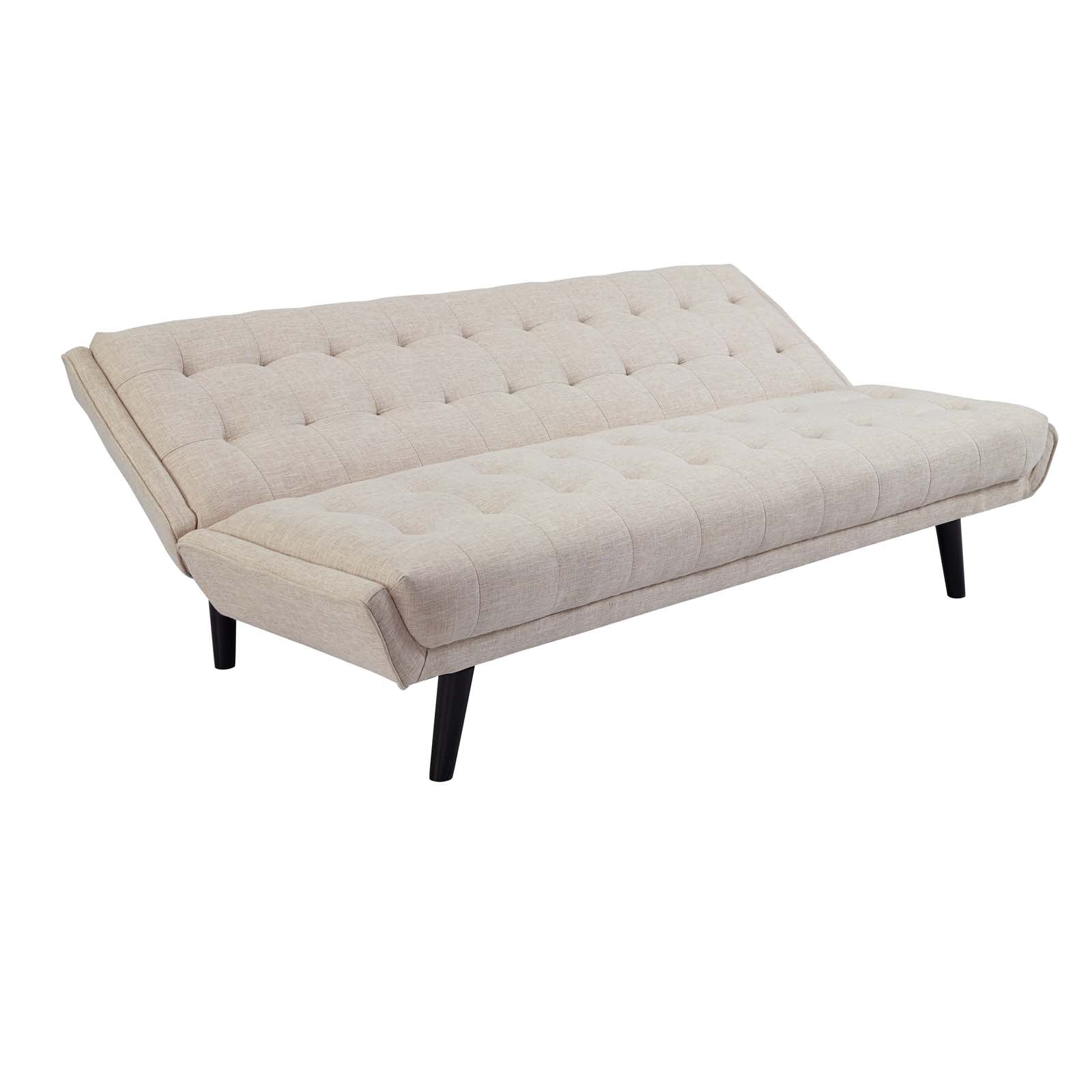 Modway Sofas & Couches - Glance Tufted Convertible Fabric Sofa Bed Beige