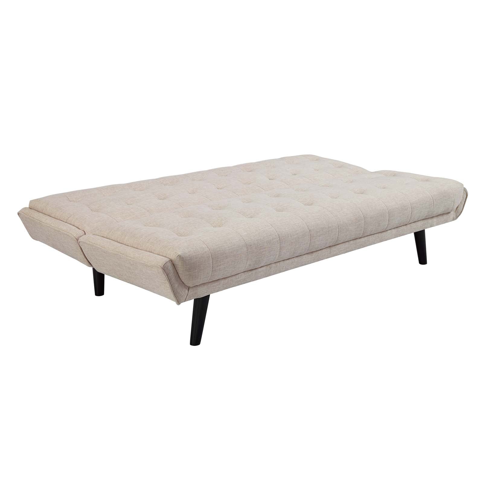 Modway Sofas & Couches - Glance Tufted Convertible Fabric Sofa Bed Beige
