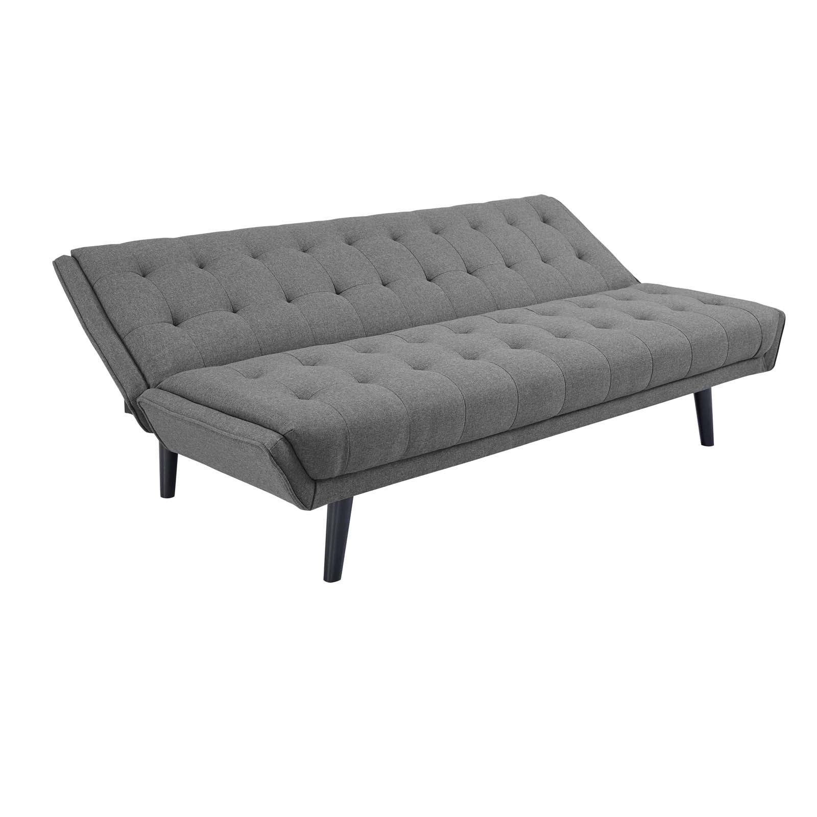Modway Sofas & Couches - Glance Tufted Convertible Fabric Sofa Bed Gray