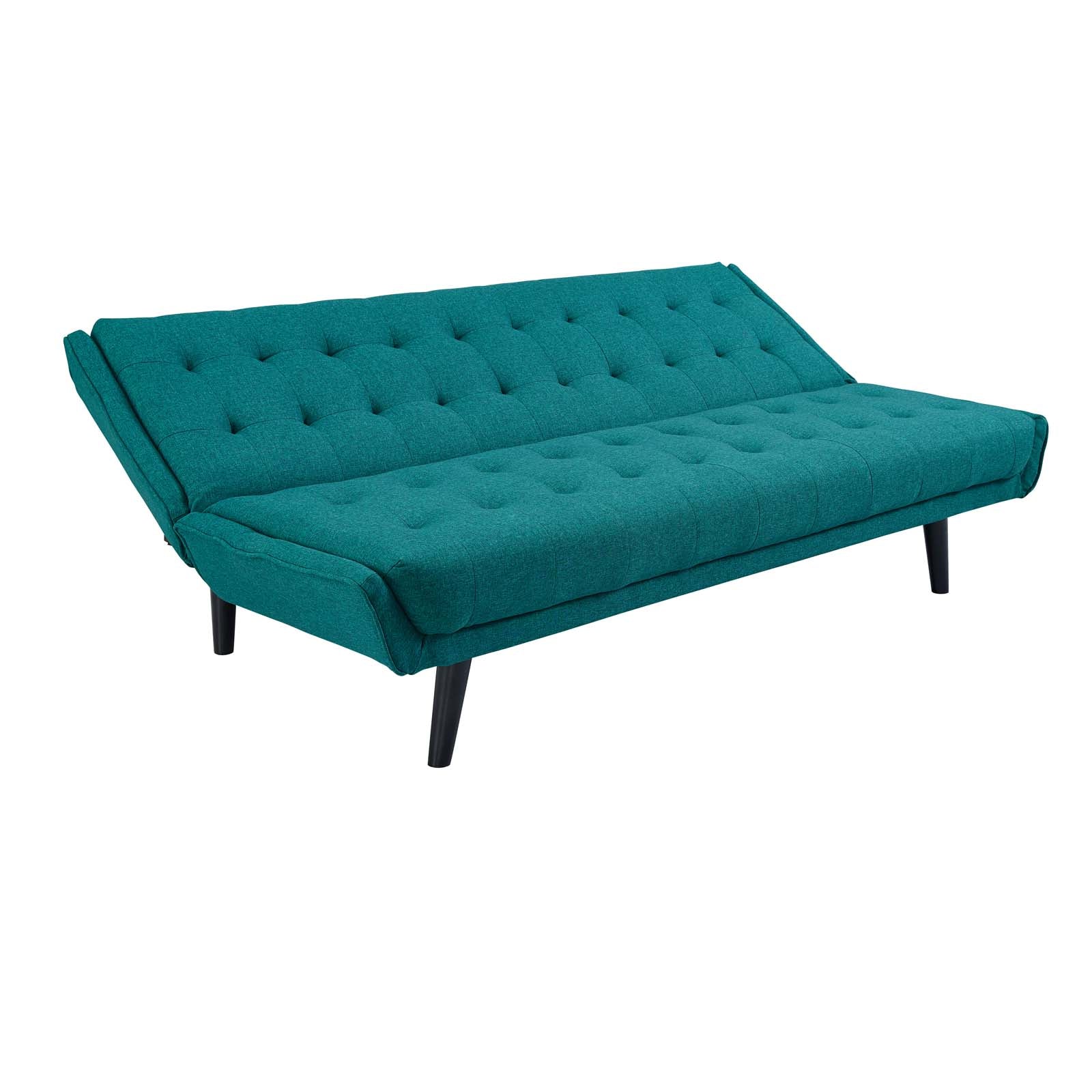 Modway Sofas & Couches - Glance Tufted Convertible Fabric Sofa Bed Teal