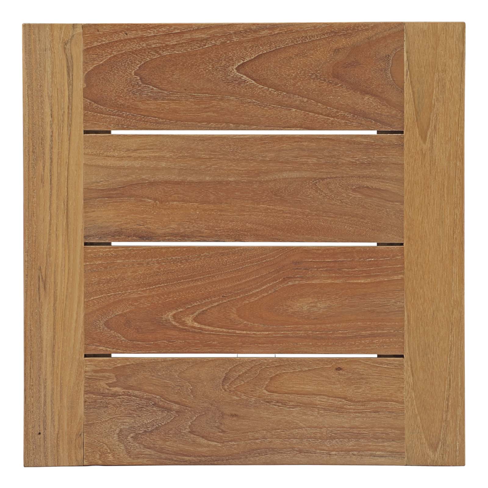 Modway Outdoor Conversation Sets - Upland 3 Piece Outdoor Patio Teak Set White