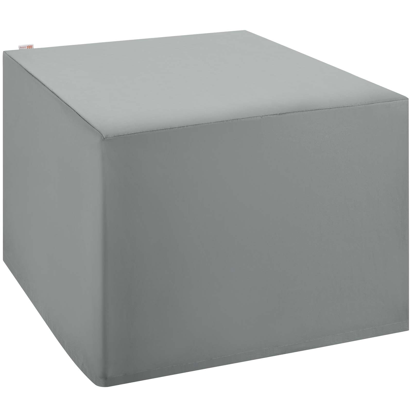 Modway Furniture Covers - Immerse Ottoman And Side Table Outdoor Patio Furniture Cover Gray