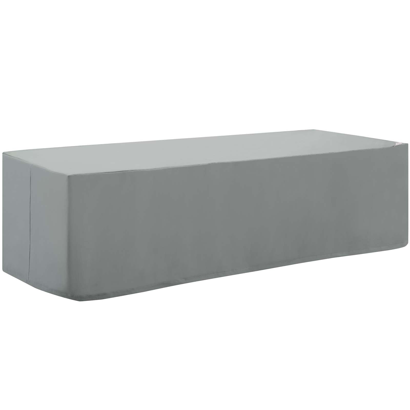 Modway Furniture Covers - Immerse-Convene-/-Sojourn-/-Summon-Chaise-or-Sofa-Outdoor-Patio-Furniture-Cover-Gray