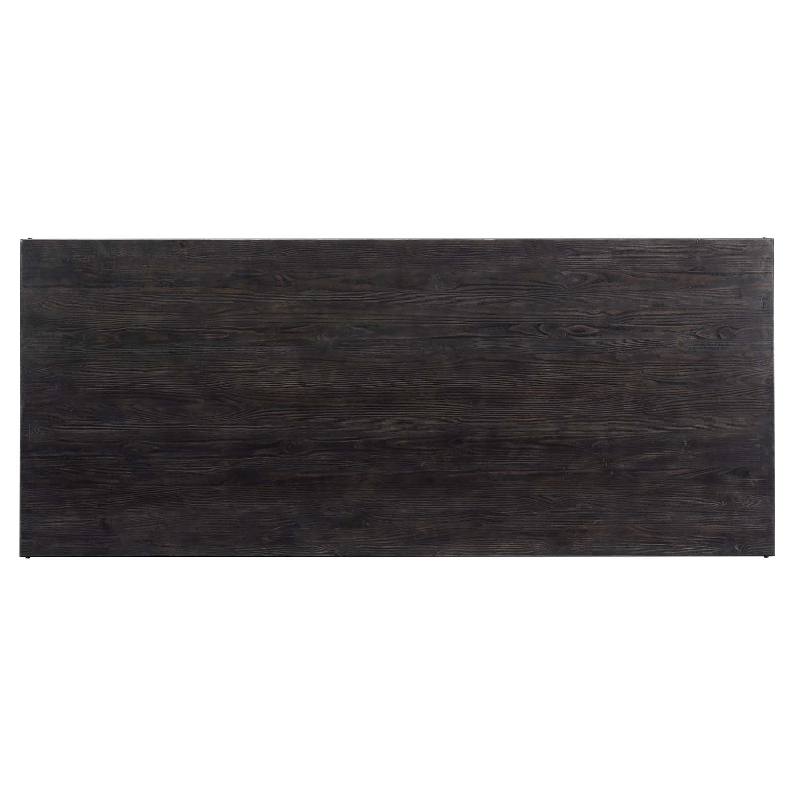 Modway Dining Tables - Genuine 96" Crank Height Adjustable Rectangle Dining and Conference Table Black