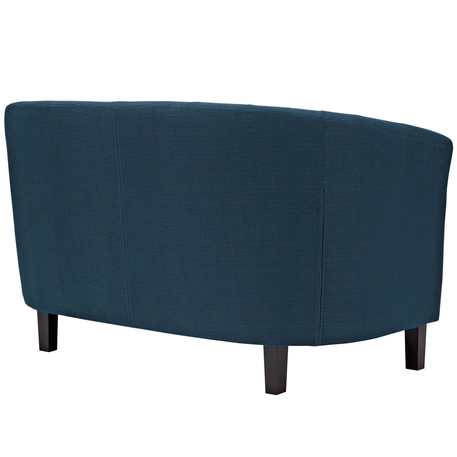 Modway Living Room Sets - Prospect 2 Piece Upholstered Fabric Loveseat and Armchair Set Azure