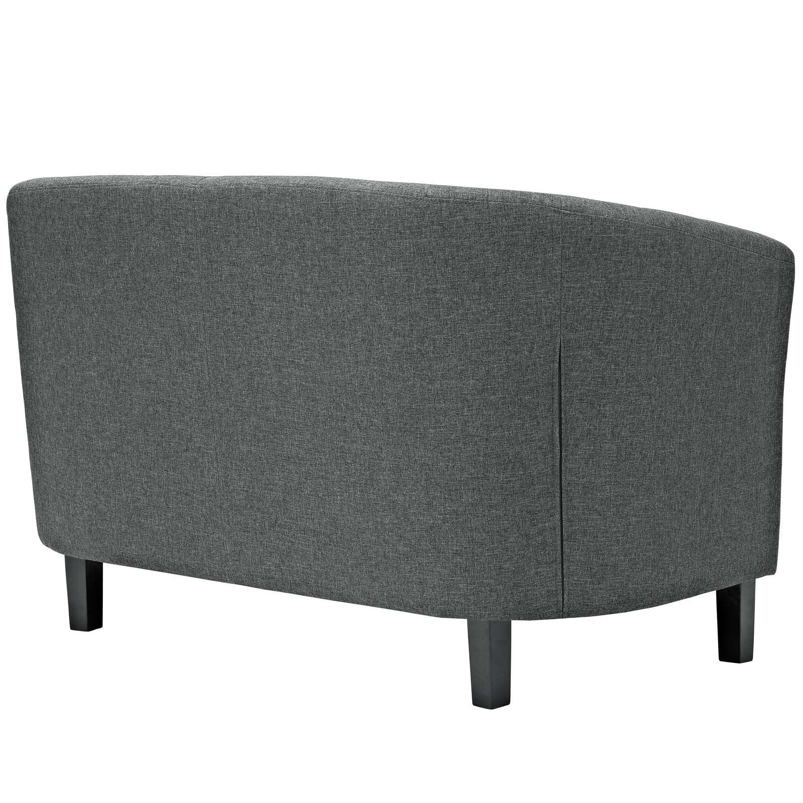 Modway Living Room Sets - Prospect 2 Piece Upholstered Fabric Loveseat and Armchair Set Gray