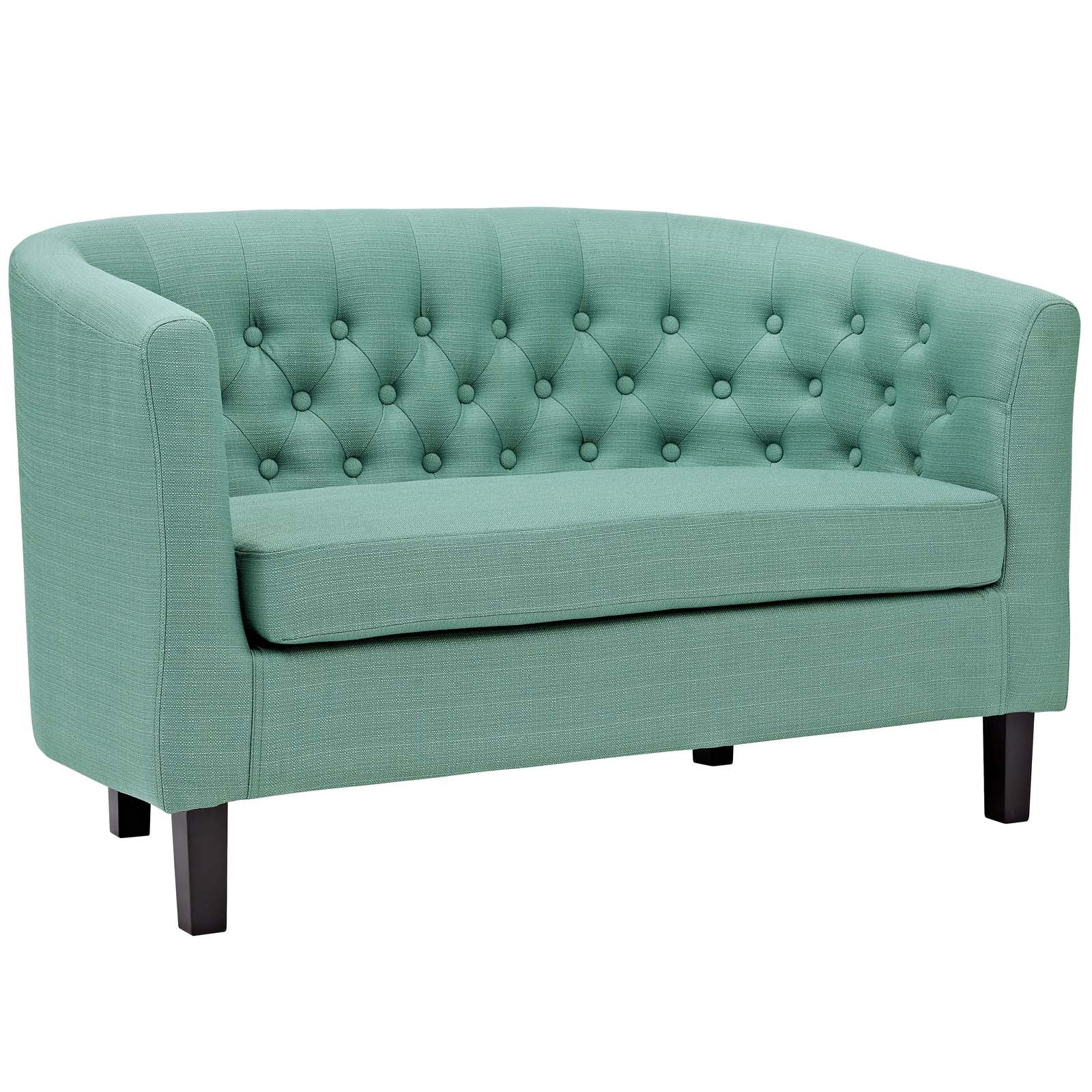 Modway Living Room Sets - Prospect 2 Piece Upholstered Fabric Loveseat and Armchair Set Laguna