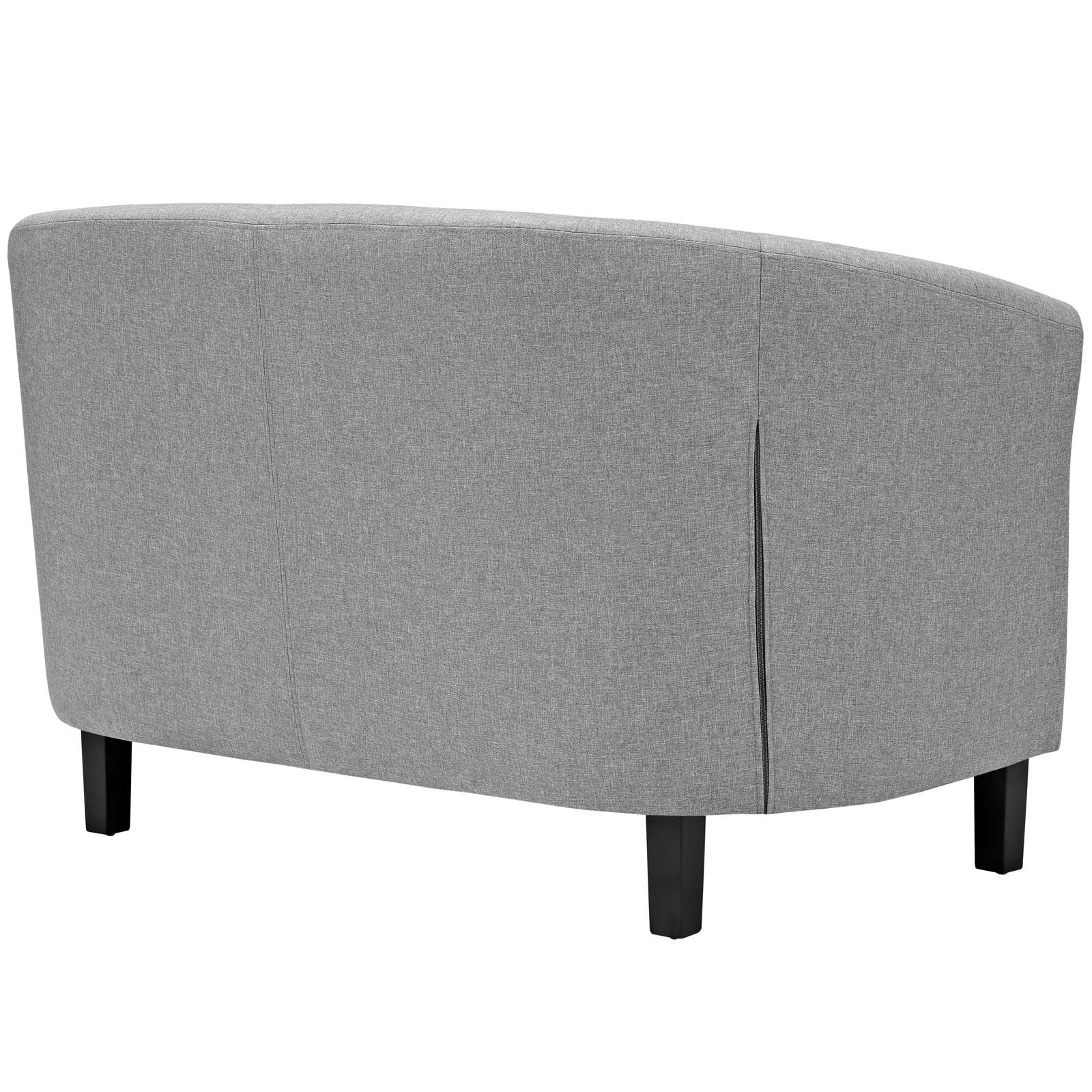 Modway Living Room Sets - Prospect 2 Piece Upholstered Fabric Loveseat and Armchair Set Light Gray