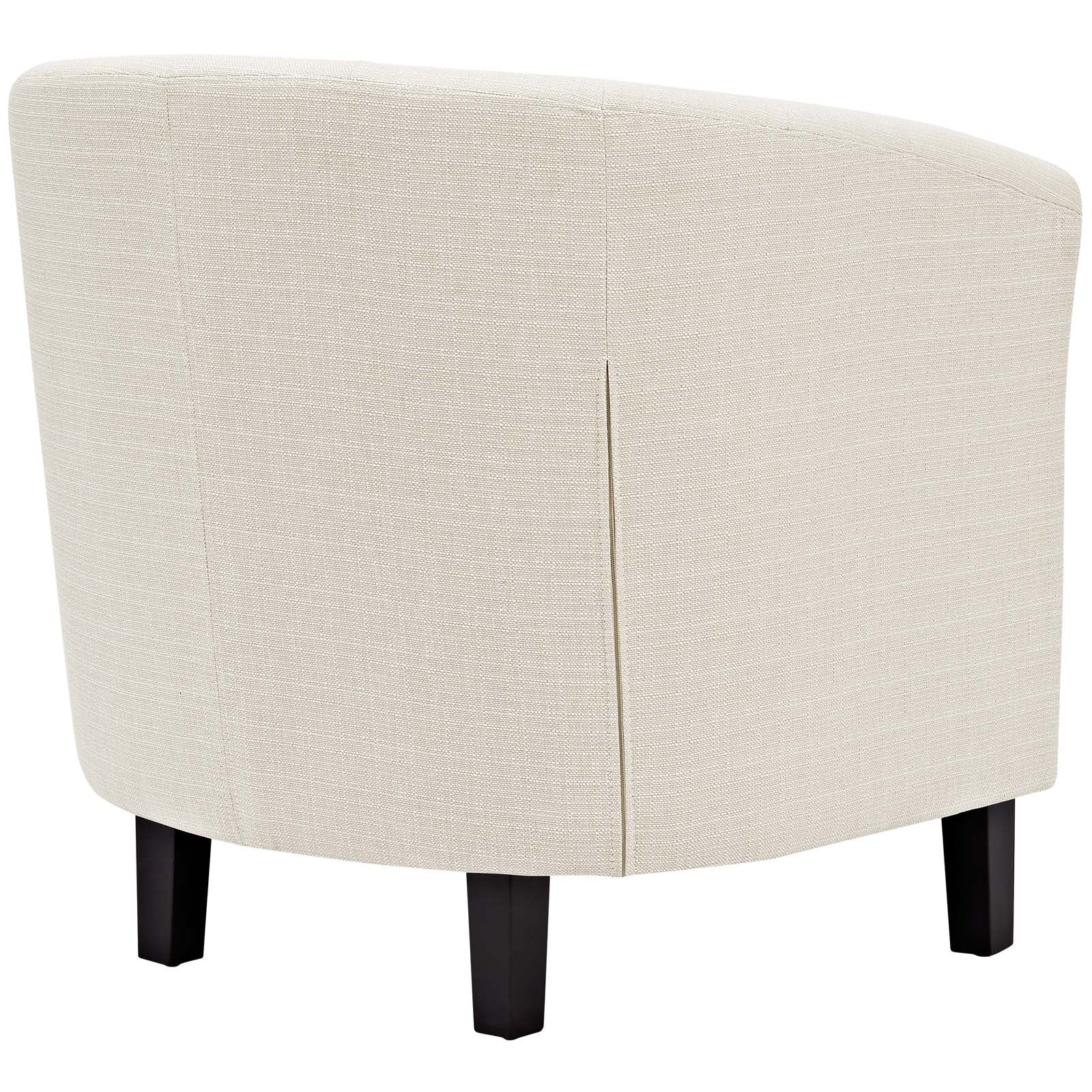 Modway Accent Chairs - Prospect 2 Piece Upholstered Fabric Armchair Set Beige