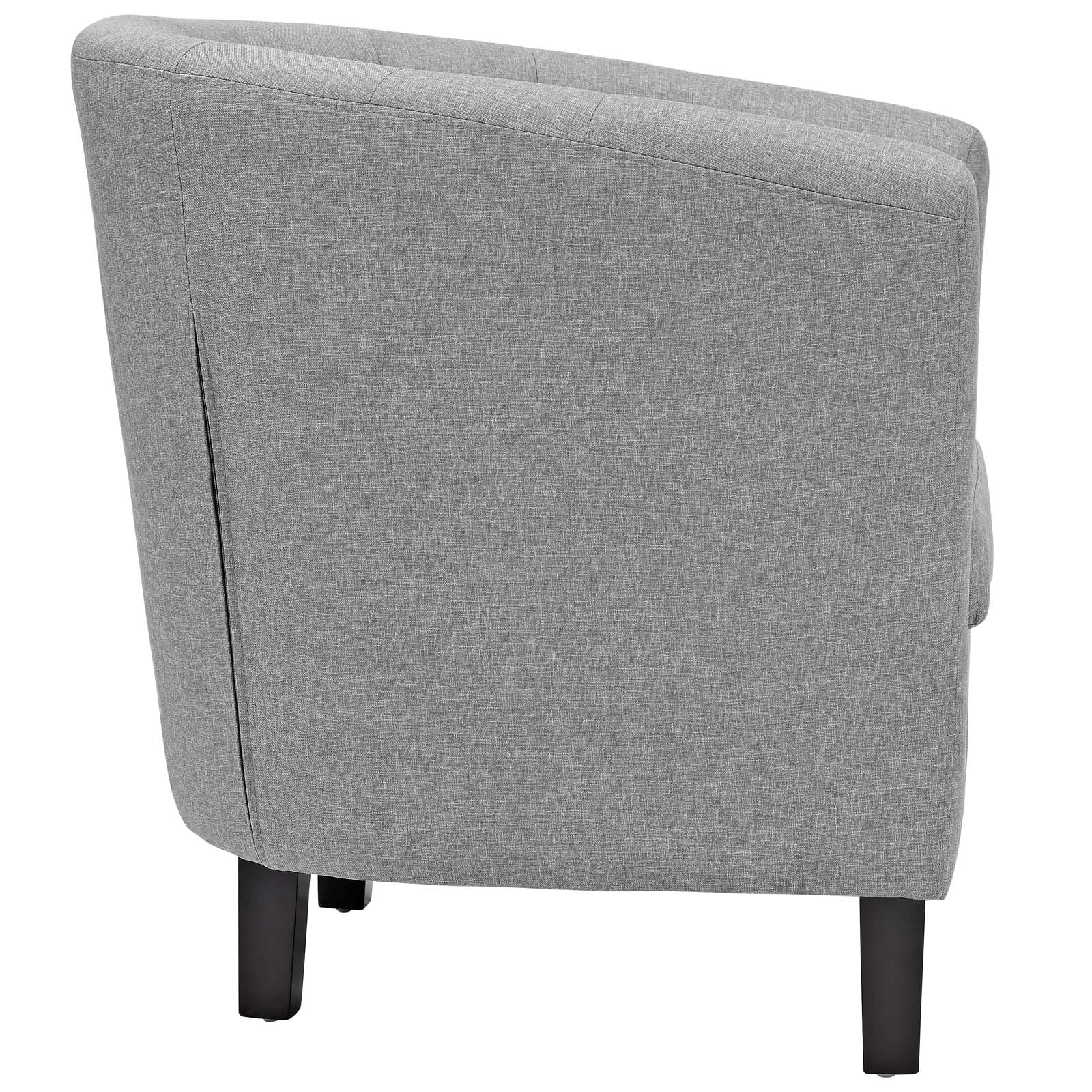 Modway Accent Chairs - Prospect 2 Piece Upholstered Fabric Armchair Set Light Gray