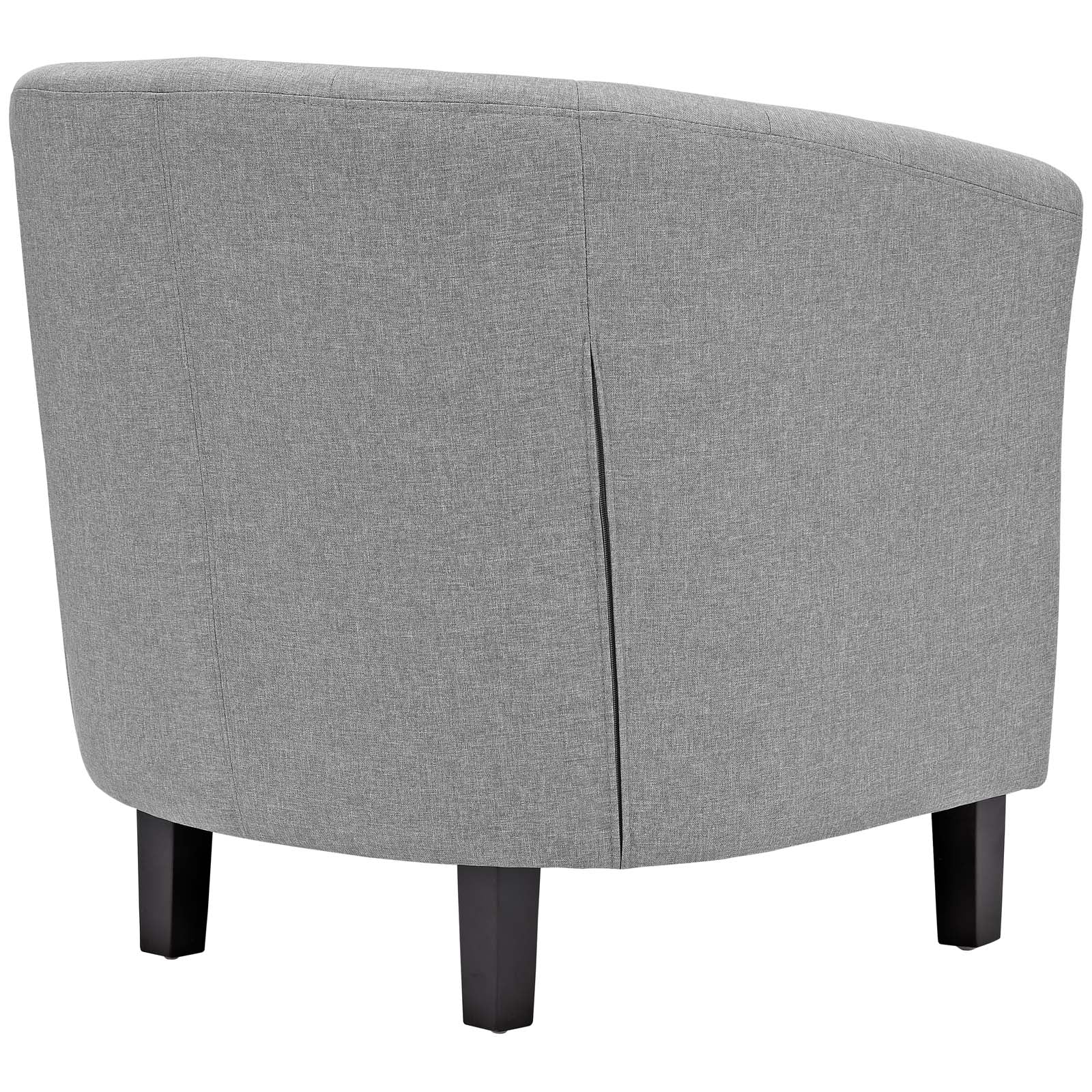 Modway Accent Chairs - Prospect 2 Piece Upholstered Fabric Armchair Set Light Gray