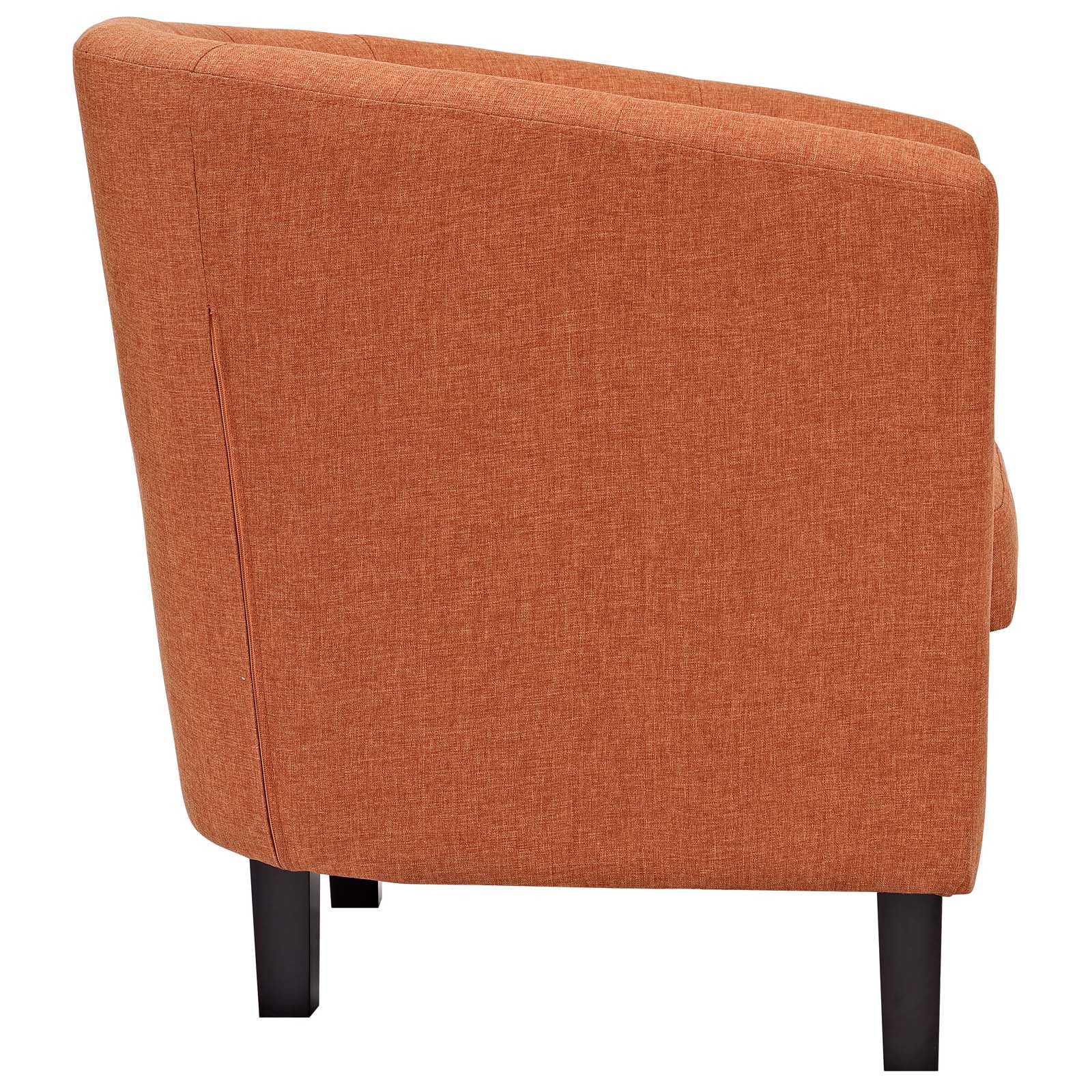 Modway Living Room Sets - Prospect 2 Piece Upholstered Fabric Armchair Set Orange
