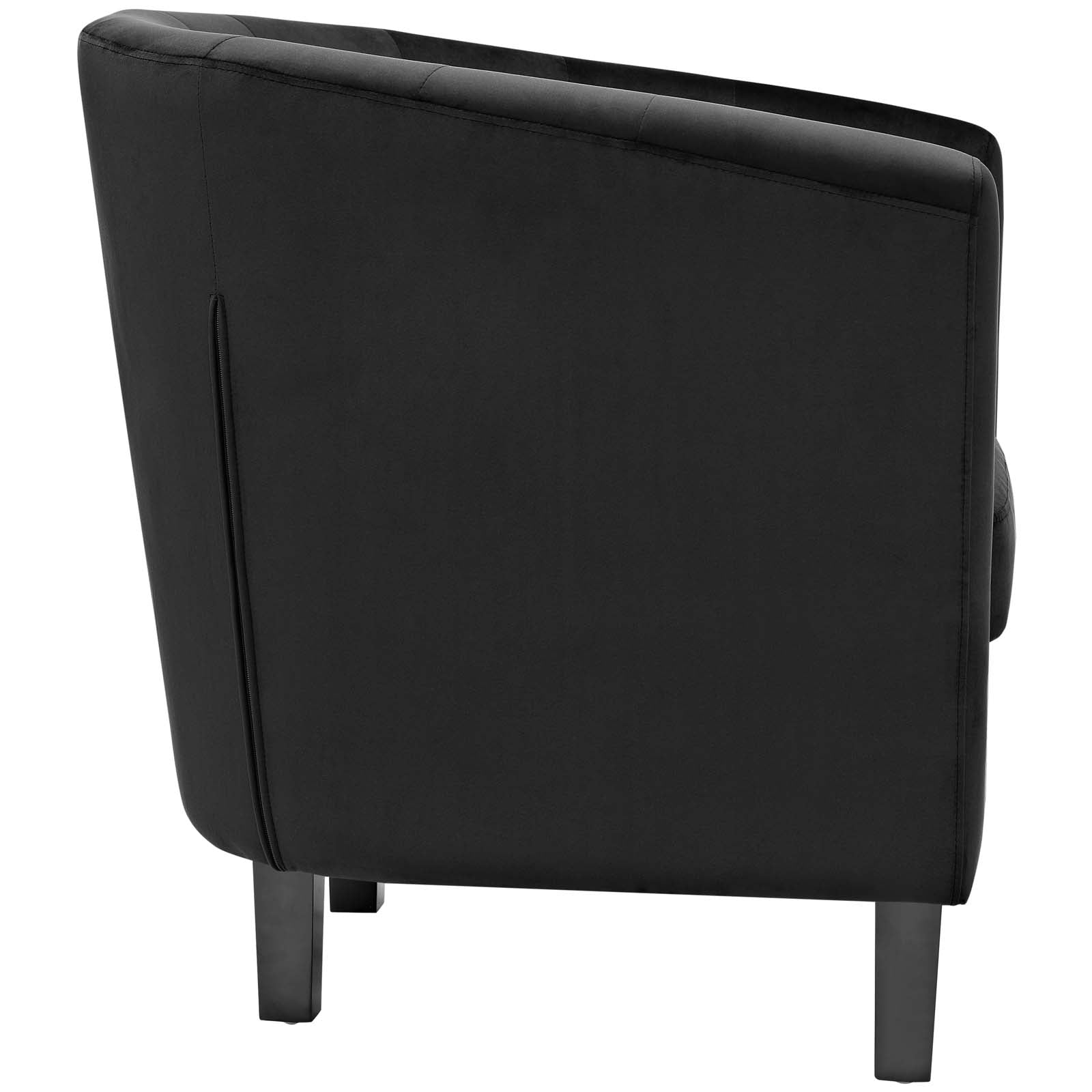 Modway Living Room Sets - Prospect 2 Piece Performance Velvet Loveseat and Armchair Set Black