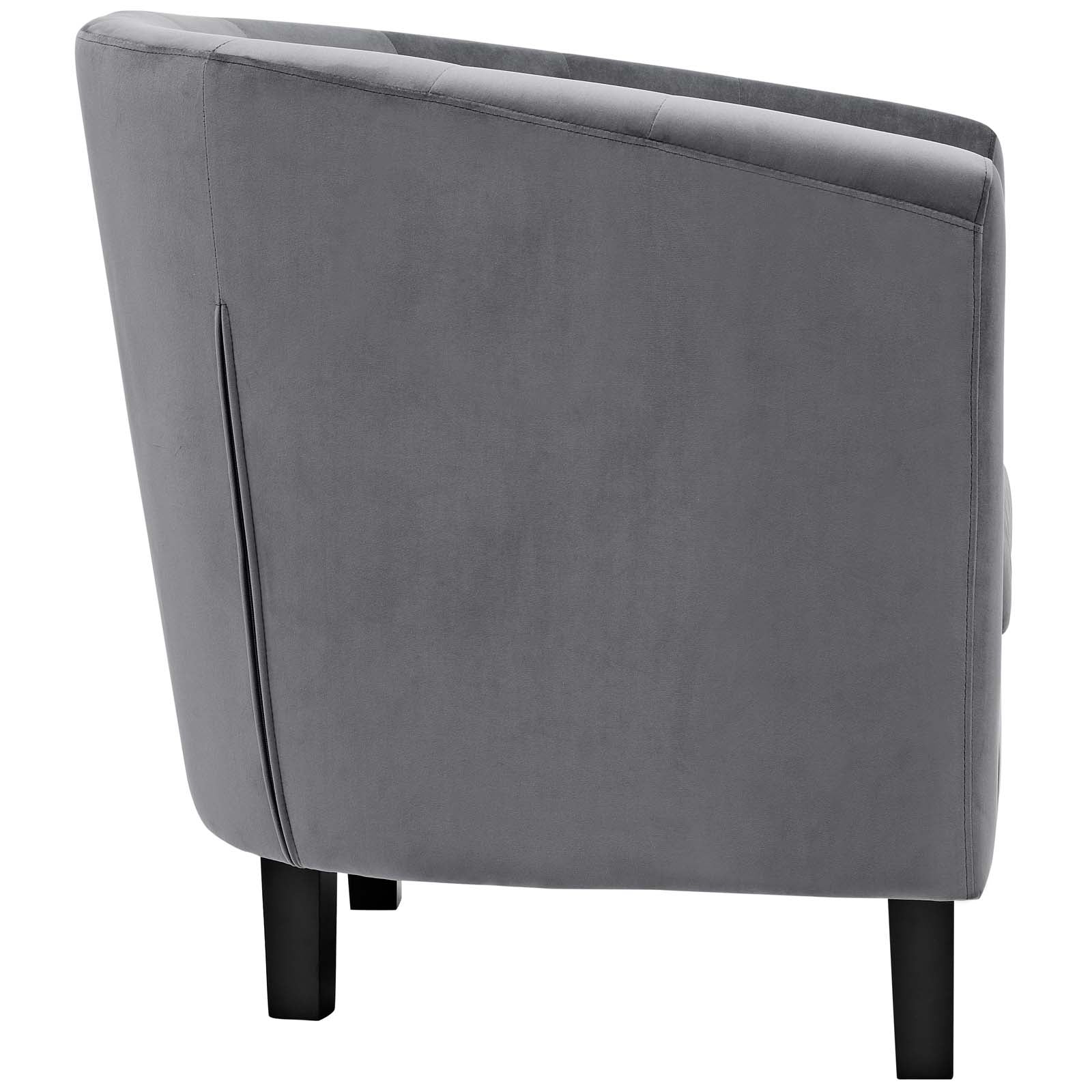 Modway Living Room Sets - Prospect 2 Piece Performance Velvet Loveseat and Armchair Set Gray