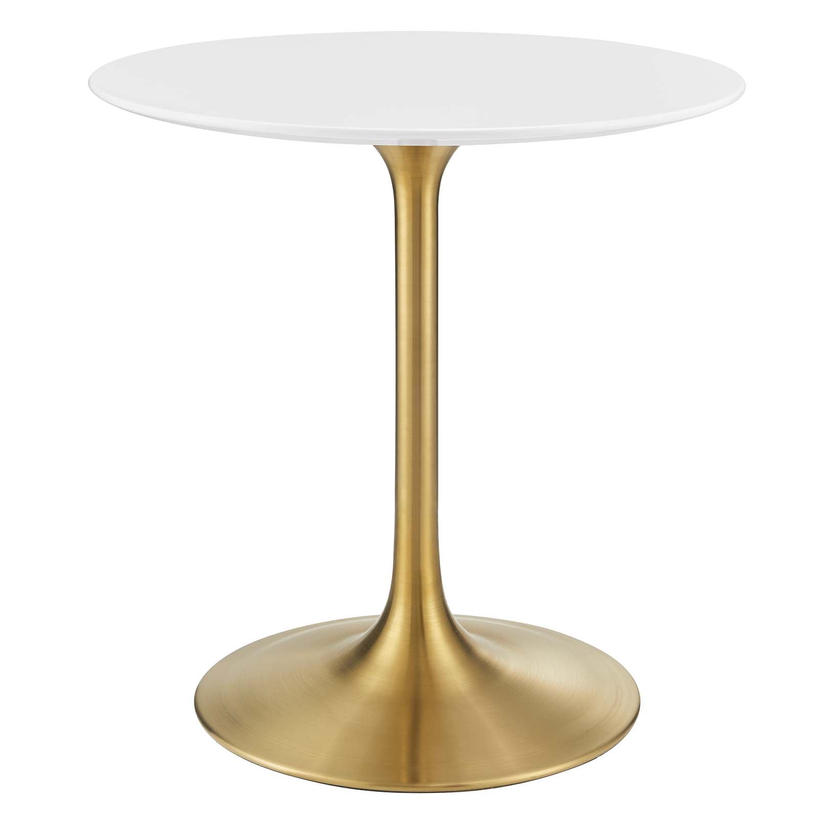 Modway Dining Tables - Lippa 28" Round Wood Dining Table Gold White